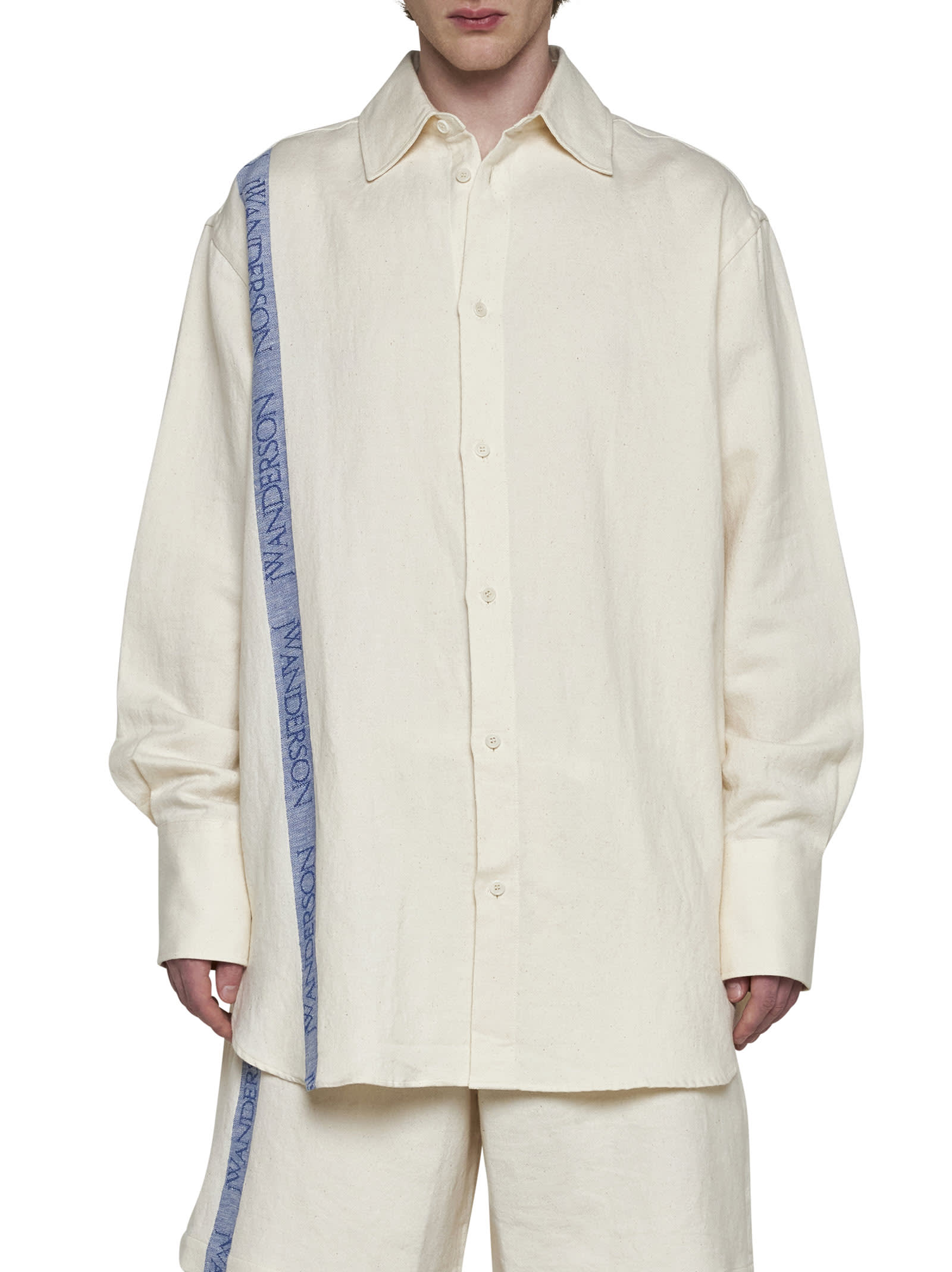 Shop Jw Anderson Shirt In Off White
