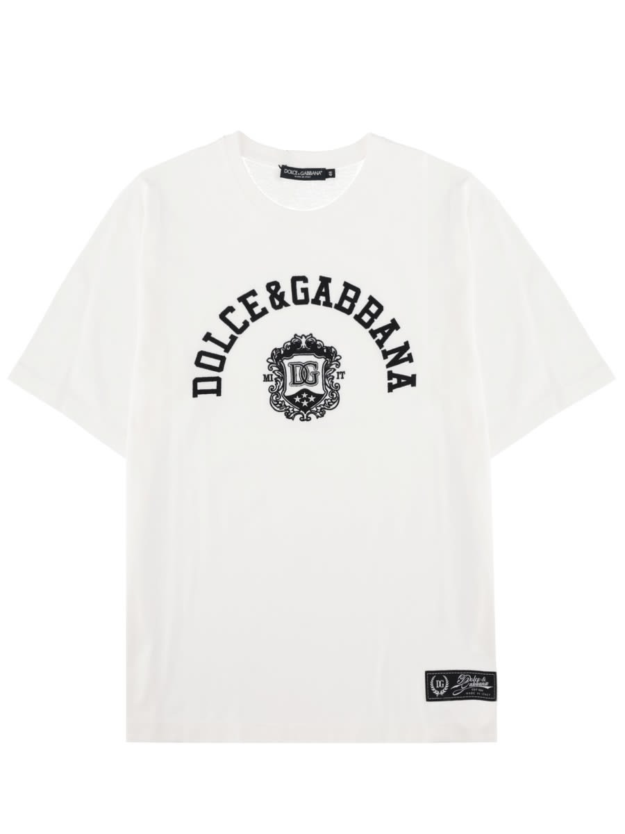 Dolce & Gabbana T-shirt With Logo In White