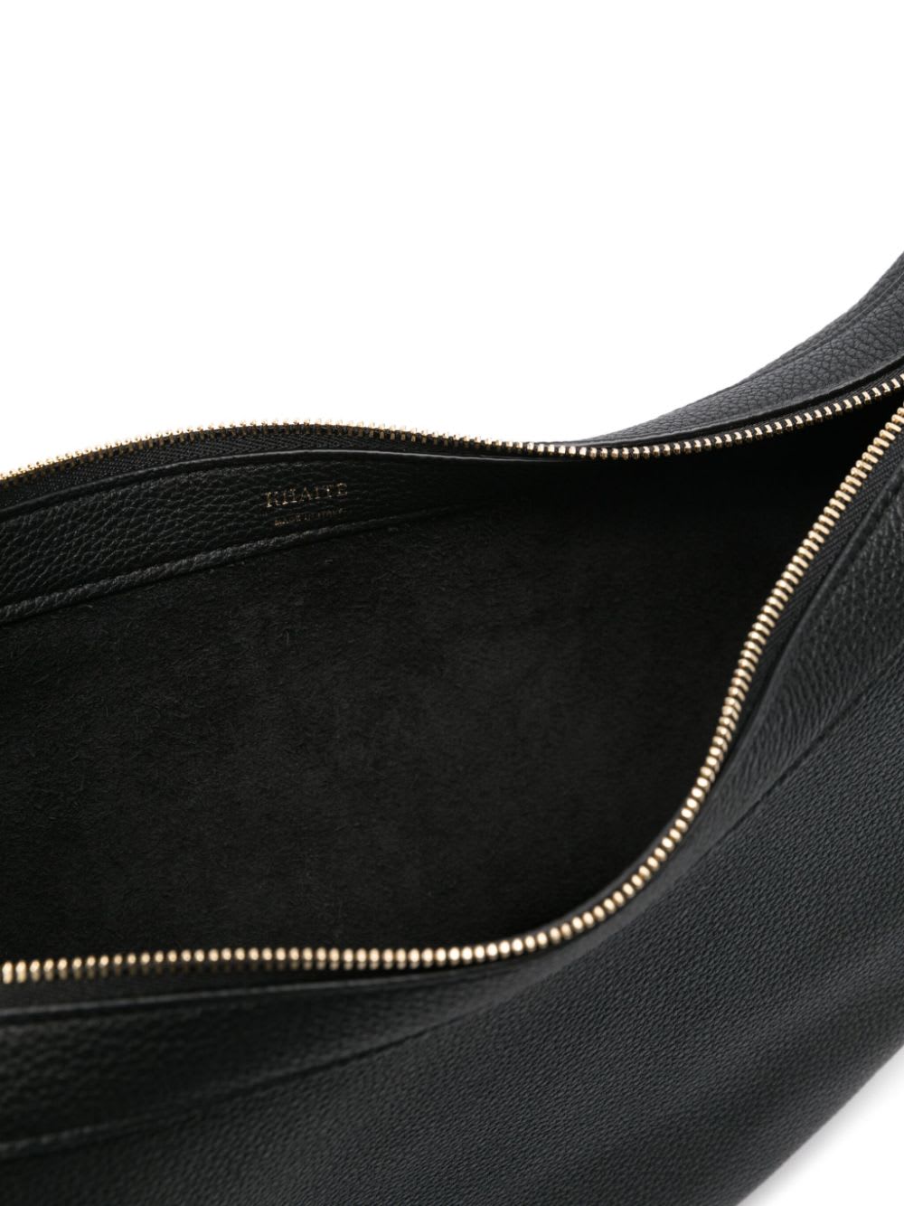 Khaite Augustina Small Leather Crossbody Bag In Black