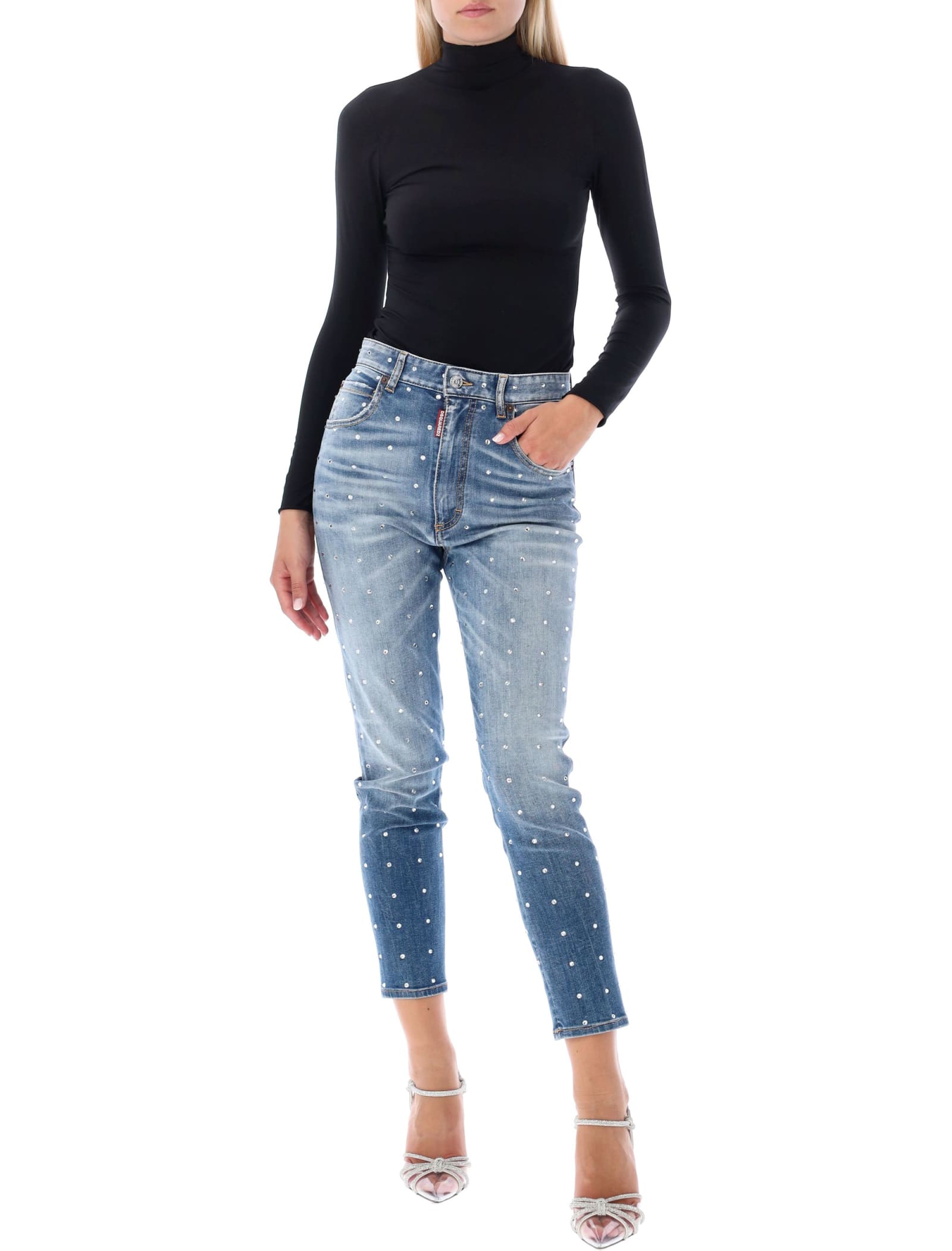 Dsquared2 Skinny Crystals Jeans
