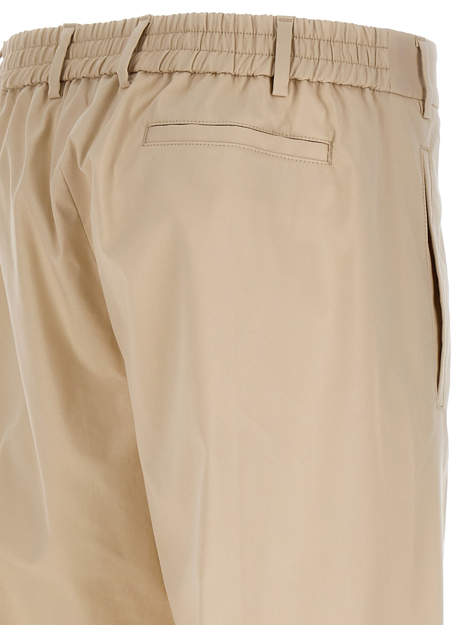 Shop Fourtwofour On Fairfax Pants With Front Pleats In Beige