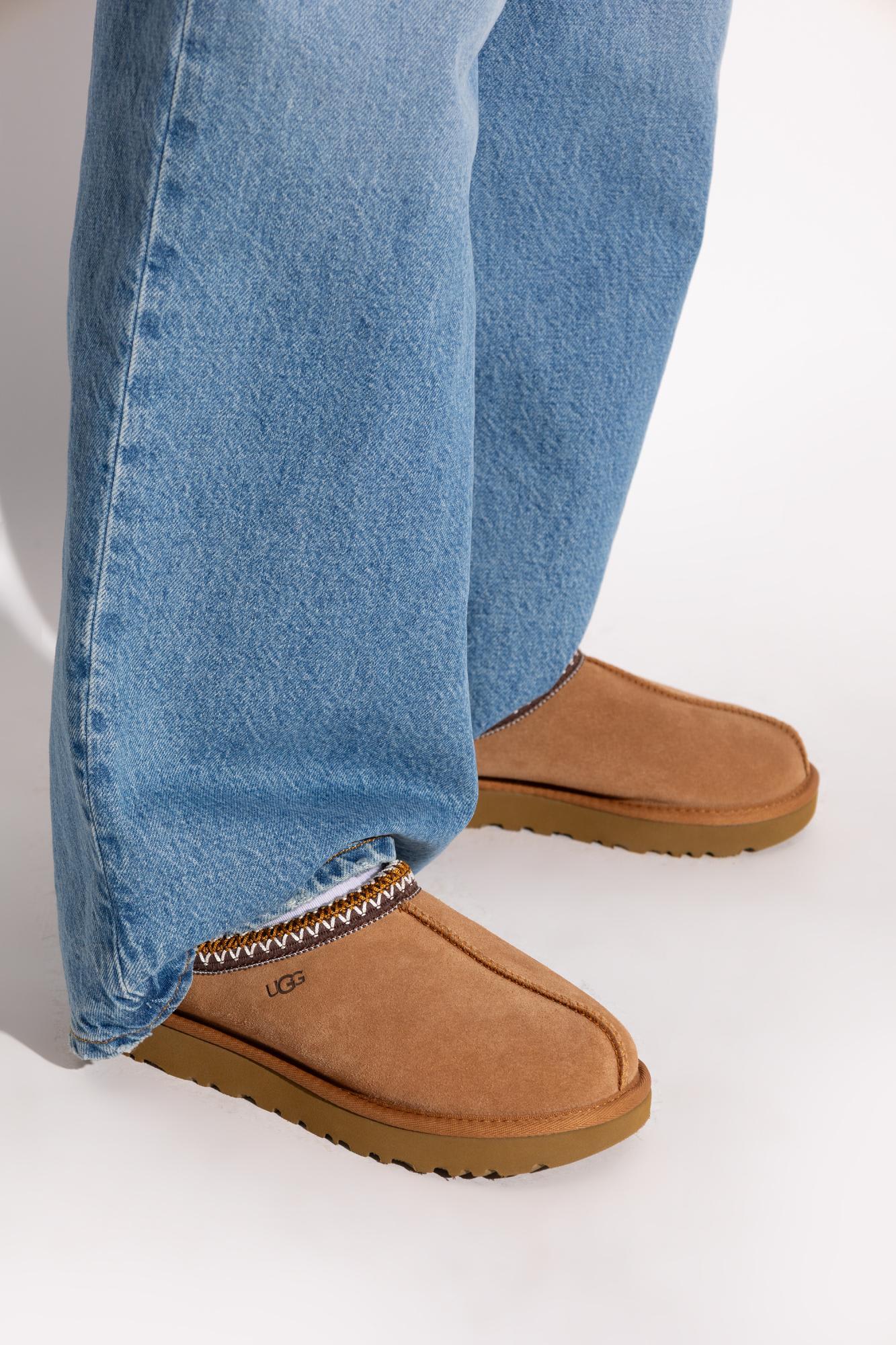 Ugg Tasman Ii Whipstitch-trim Slippers In Brown