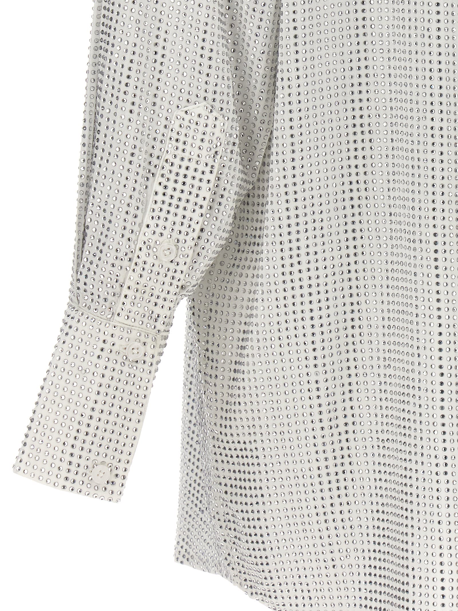 Shop Retroféte Maddox Shirt Dress In White
