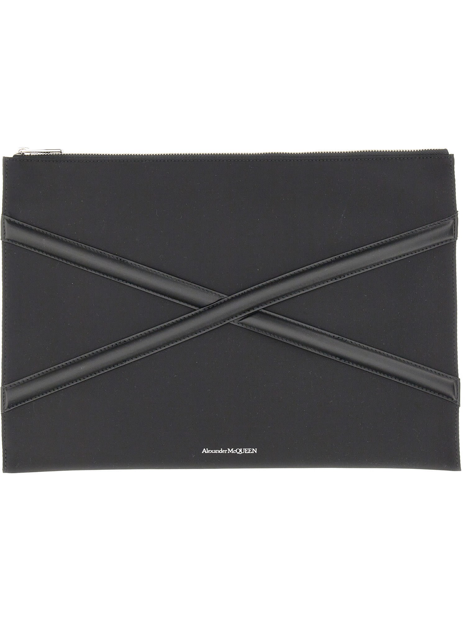 Alexander McQueen - Black Soft Leather Knuckle Pouch