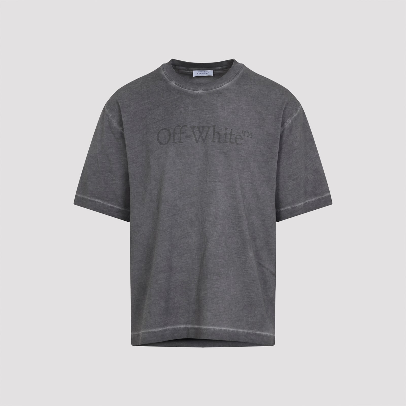 Off-white Skateboard Inspired Short Sleeve T-shirt In Gray
