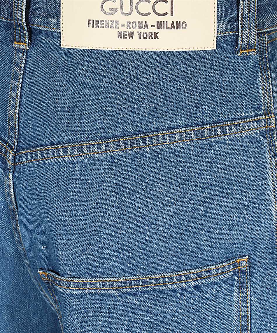 Shop Gucci 5-pocket Jeans In Denim