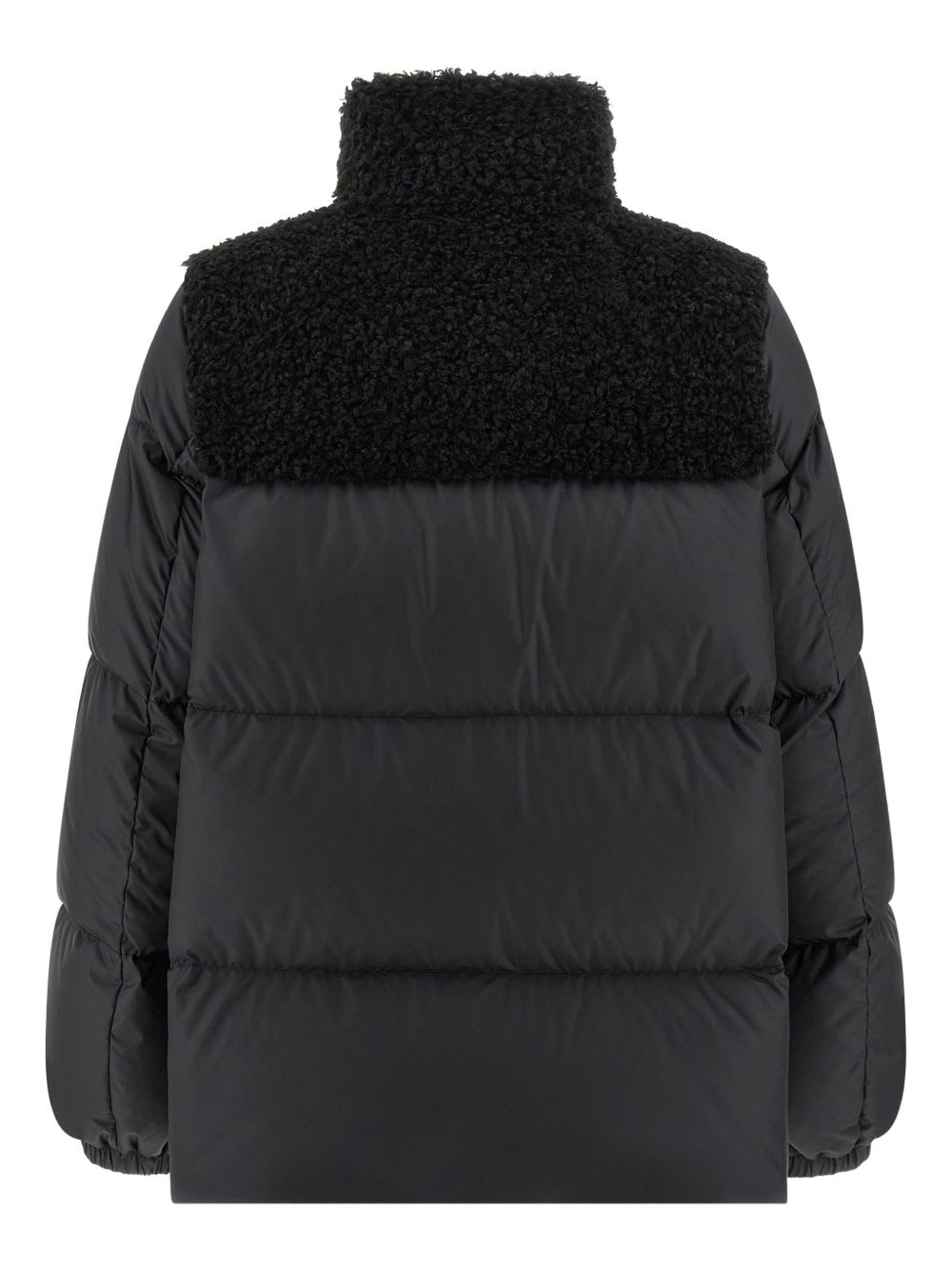 Moncler Esnaie Techno Down Jacket In Black