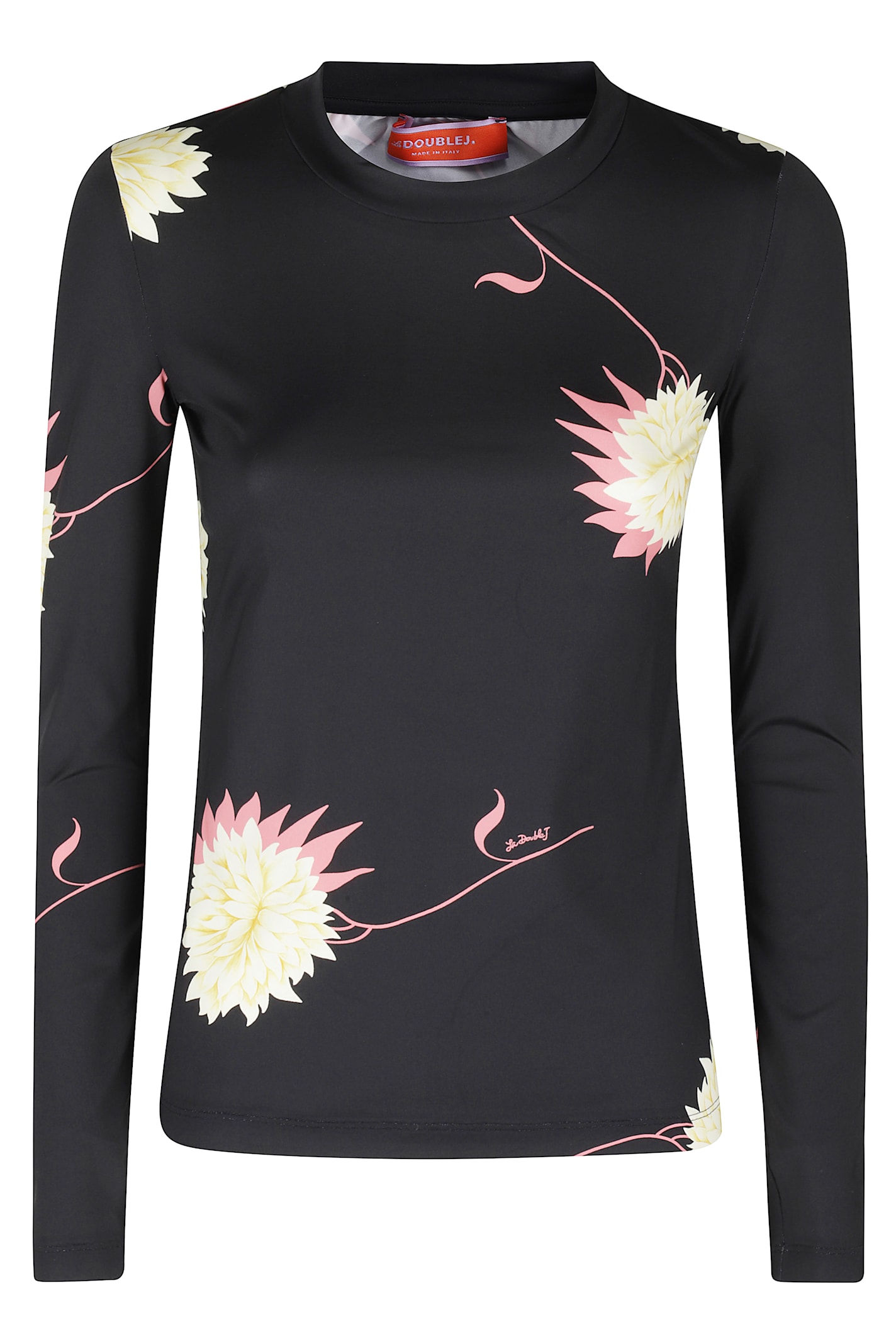 La Doublej Crew Top In Black
