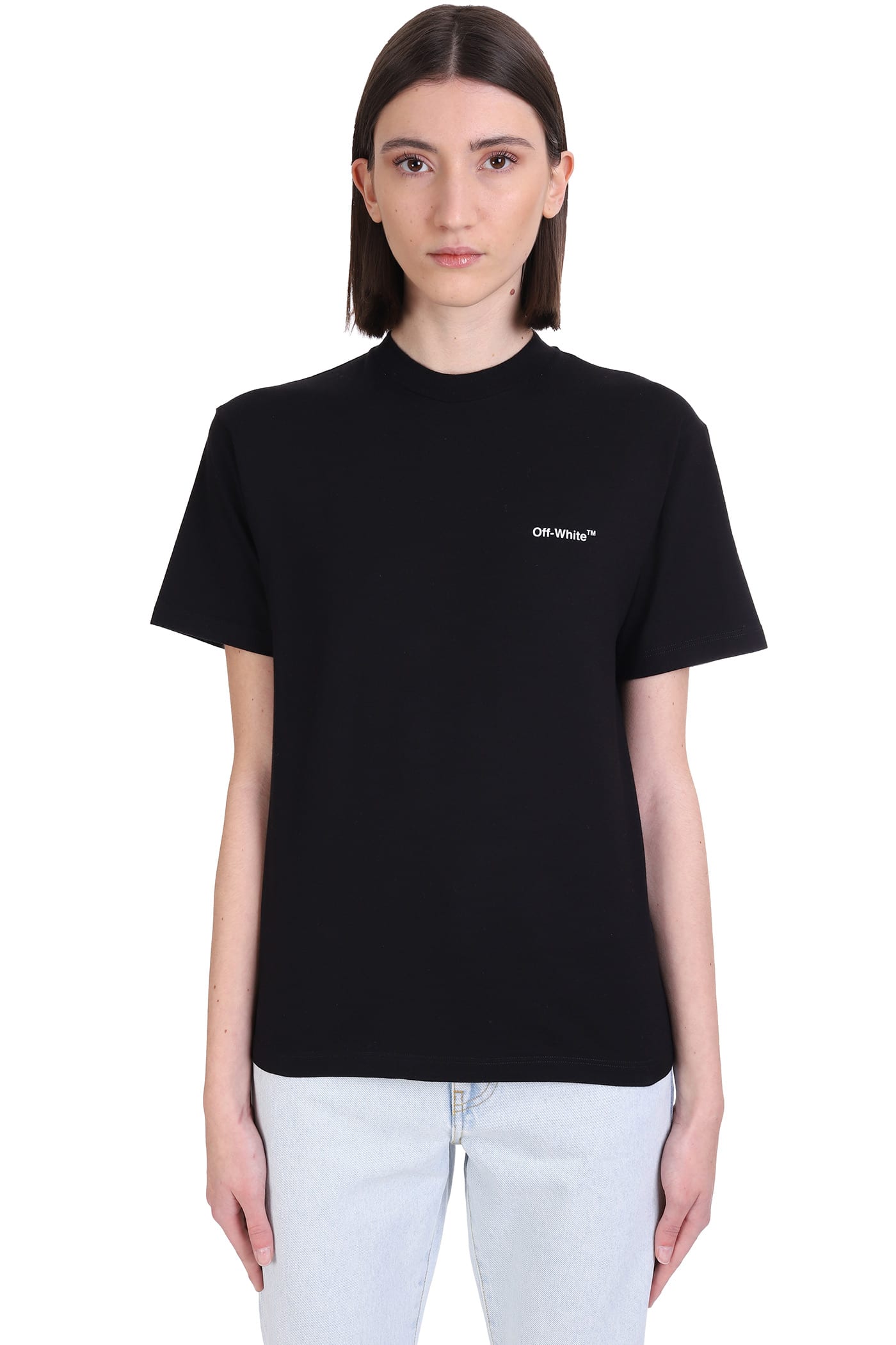 Off-White T-shirt In Black Cotton