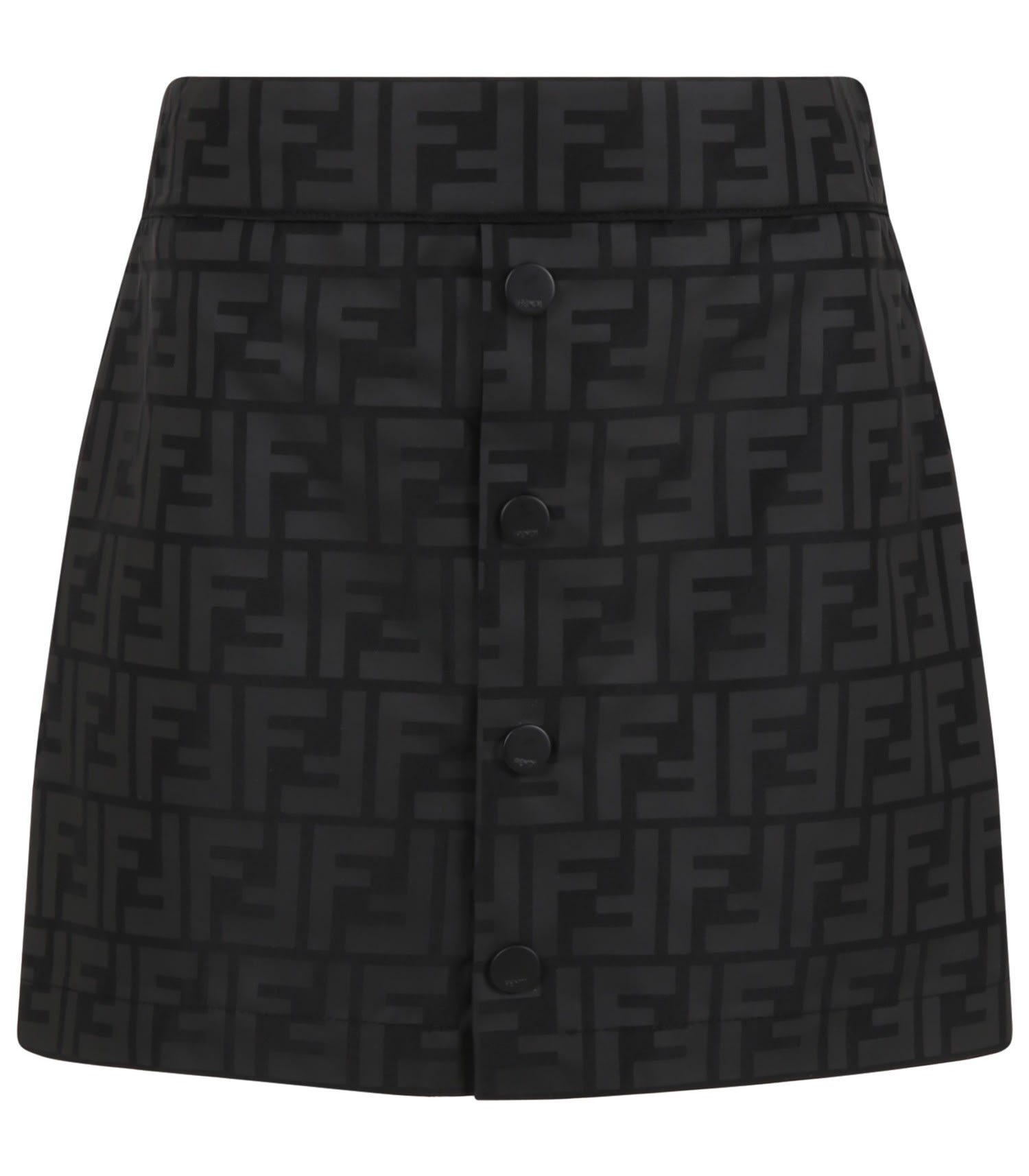 Fendi Black Skirt With Double Ff