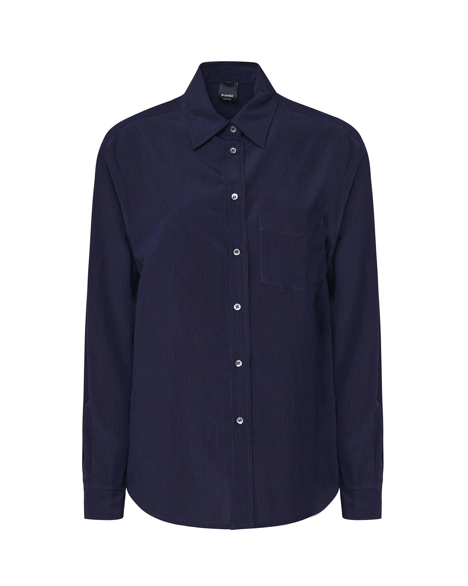 Shop Pinko Cotton Shirt In Blue