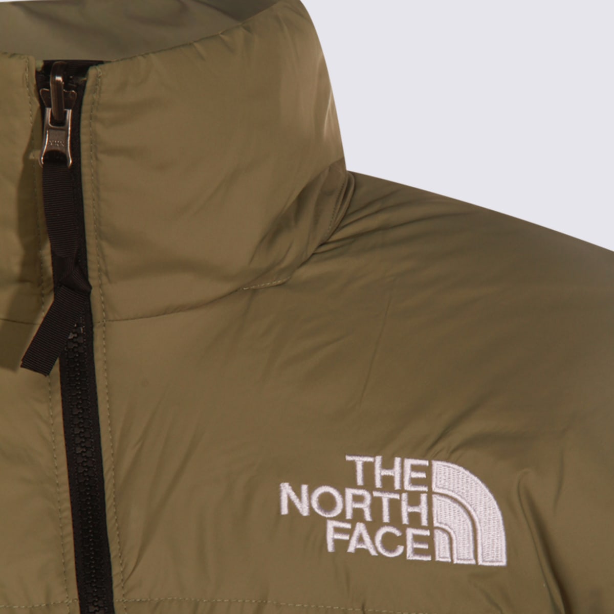 The North Face Insulated Jackets With Adjustable Cuffs And High Collar In Green