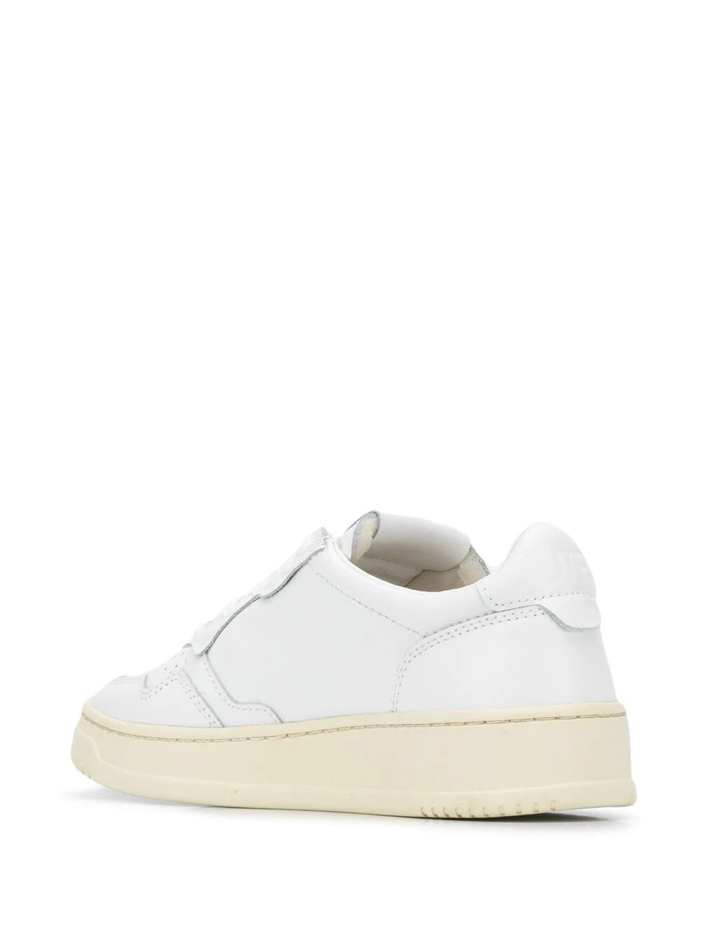 Shop Autry Medalist Low Sneakers In White White