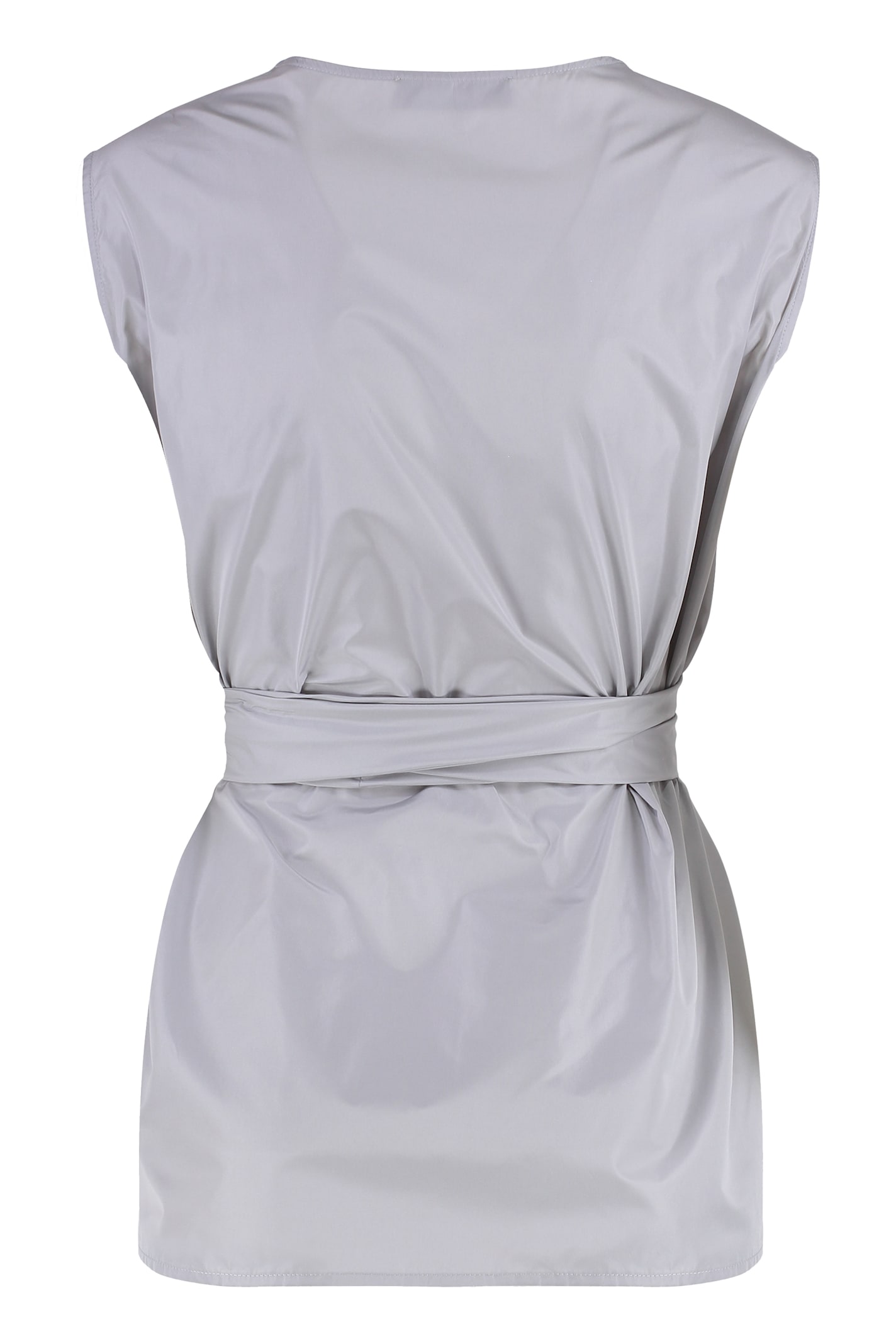 Shop Fabiana Filippi Nylon Tank Top In Grey
