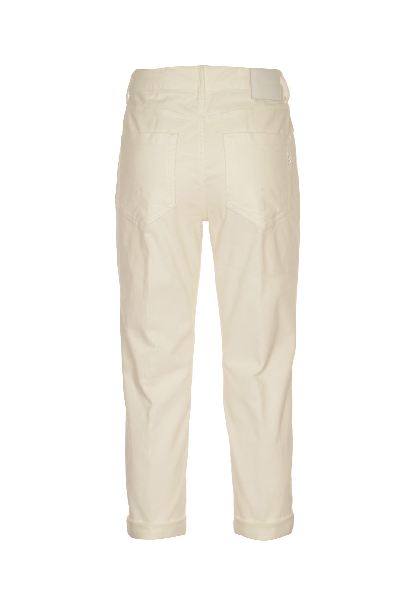Shop Dondup Button-fitted Jeans In White
