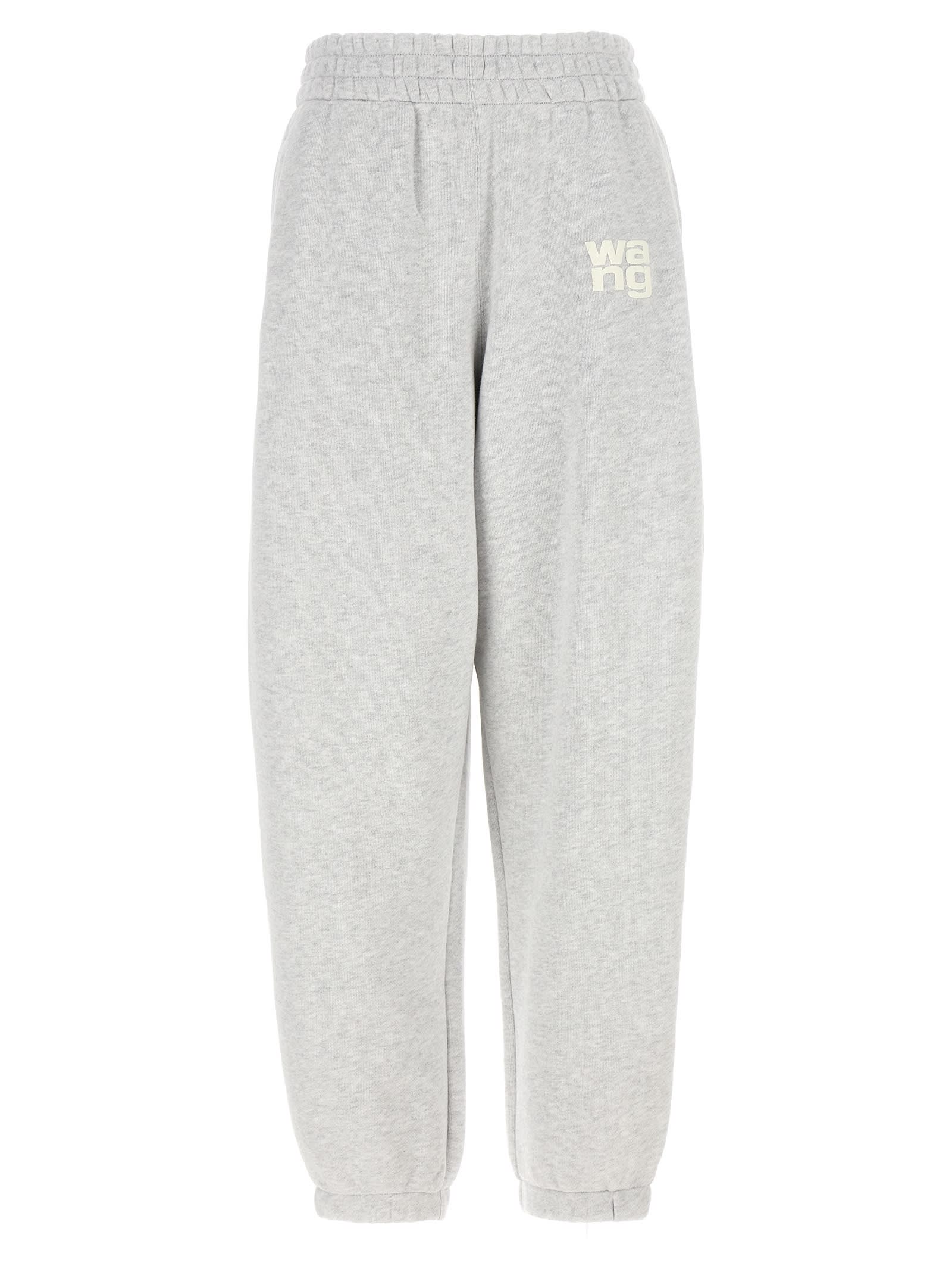 Shop Alexander Wang T Essential Terry Joggers In Gray