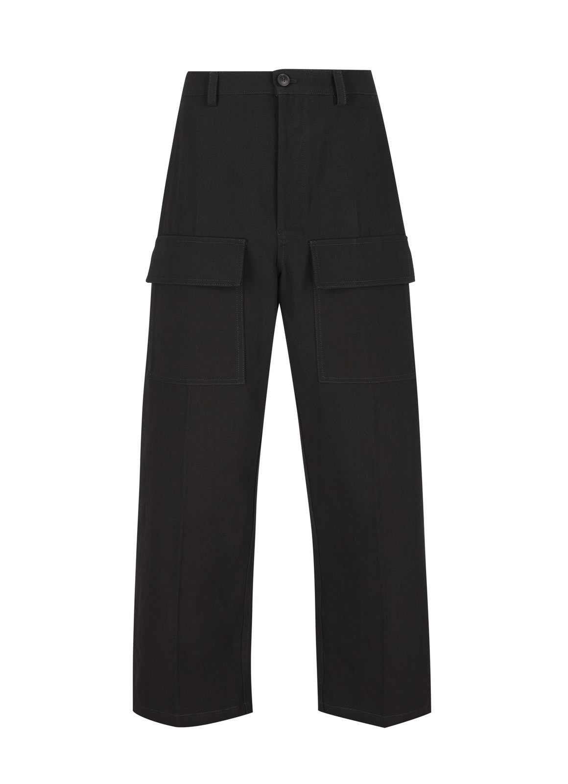 Wide Leg Cargo Trousers