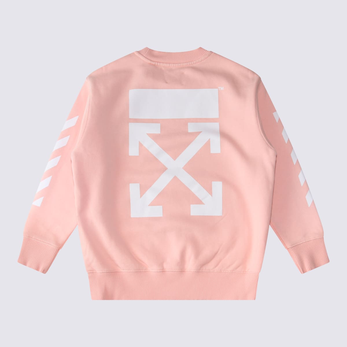 Shop Off-white Pink Cotton Sweatshirt