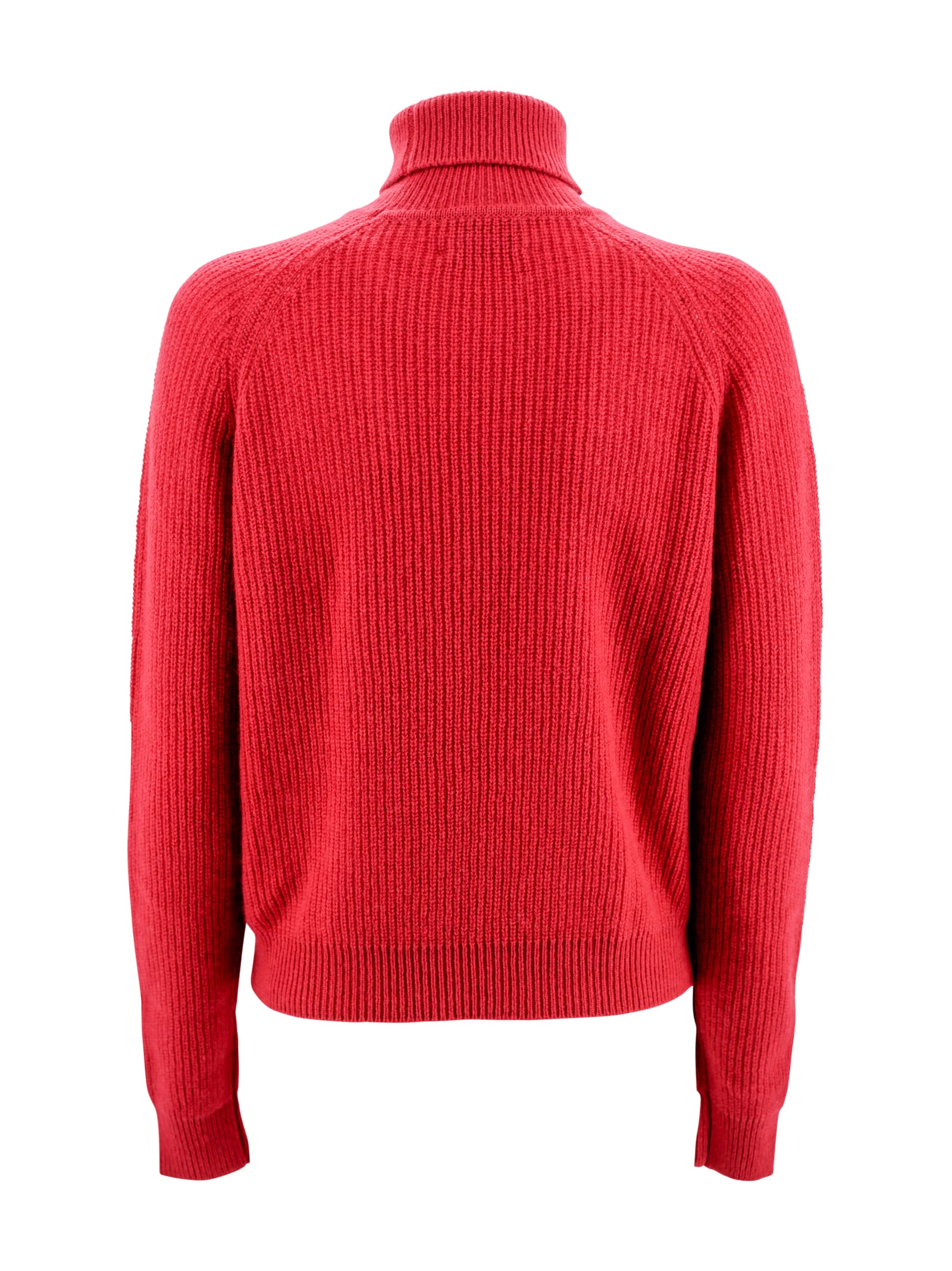 Shop Be You Ribbed Turtleneck In Red