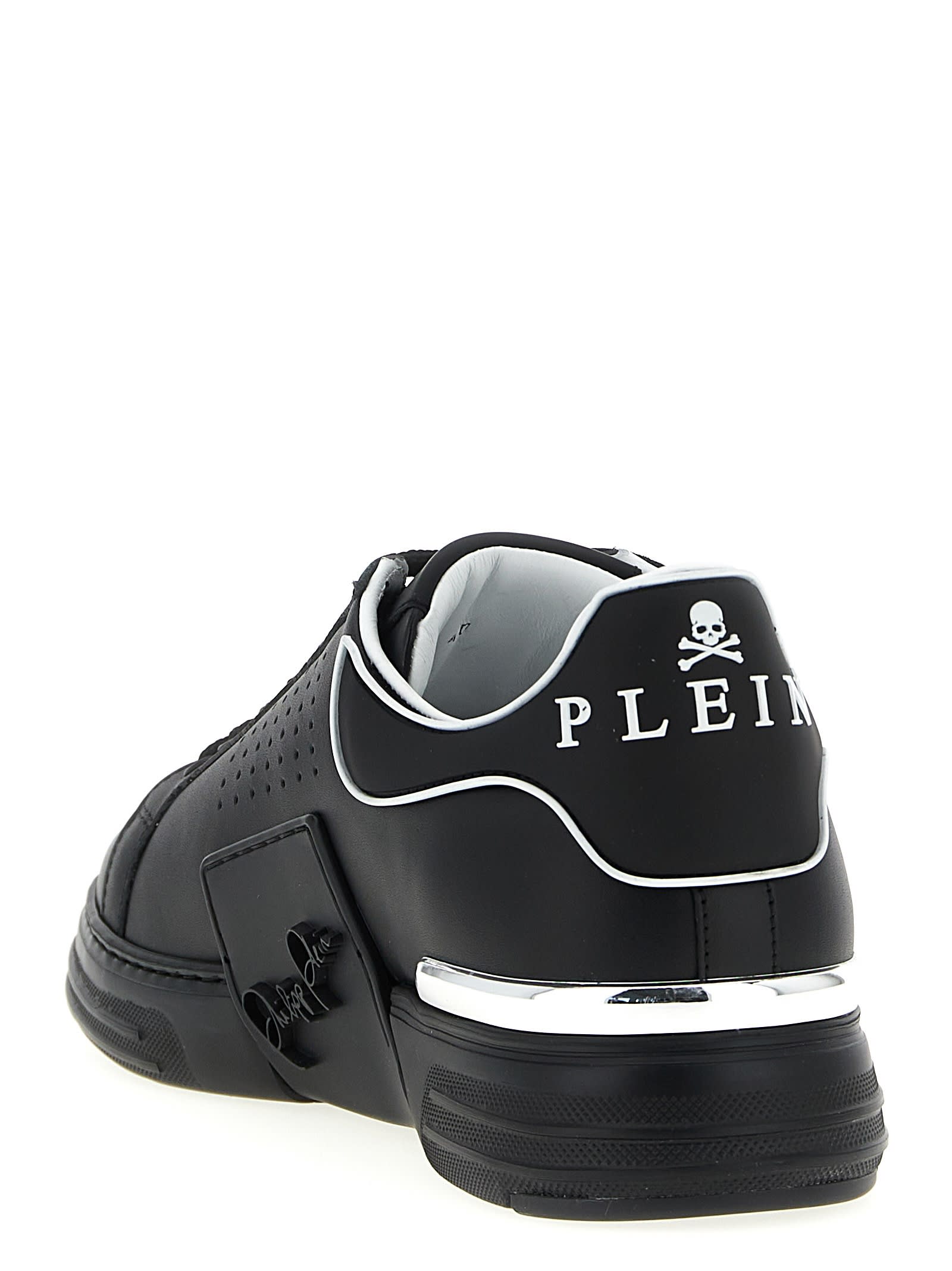 Philipp Plein Modern Hexagon Design Sneakers In Black