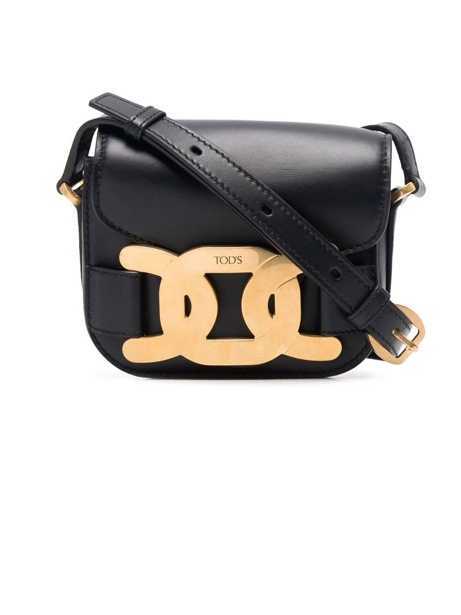 Tod's Mini Bag In Black Smooth Leather
