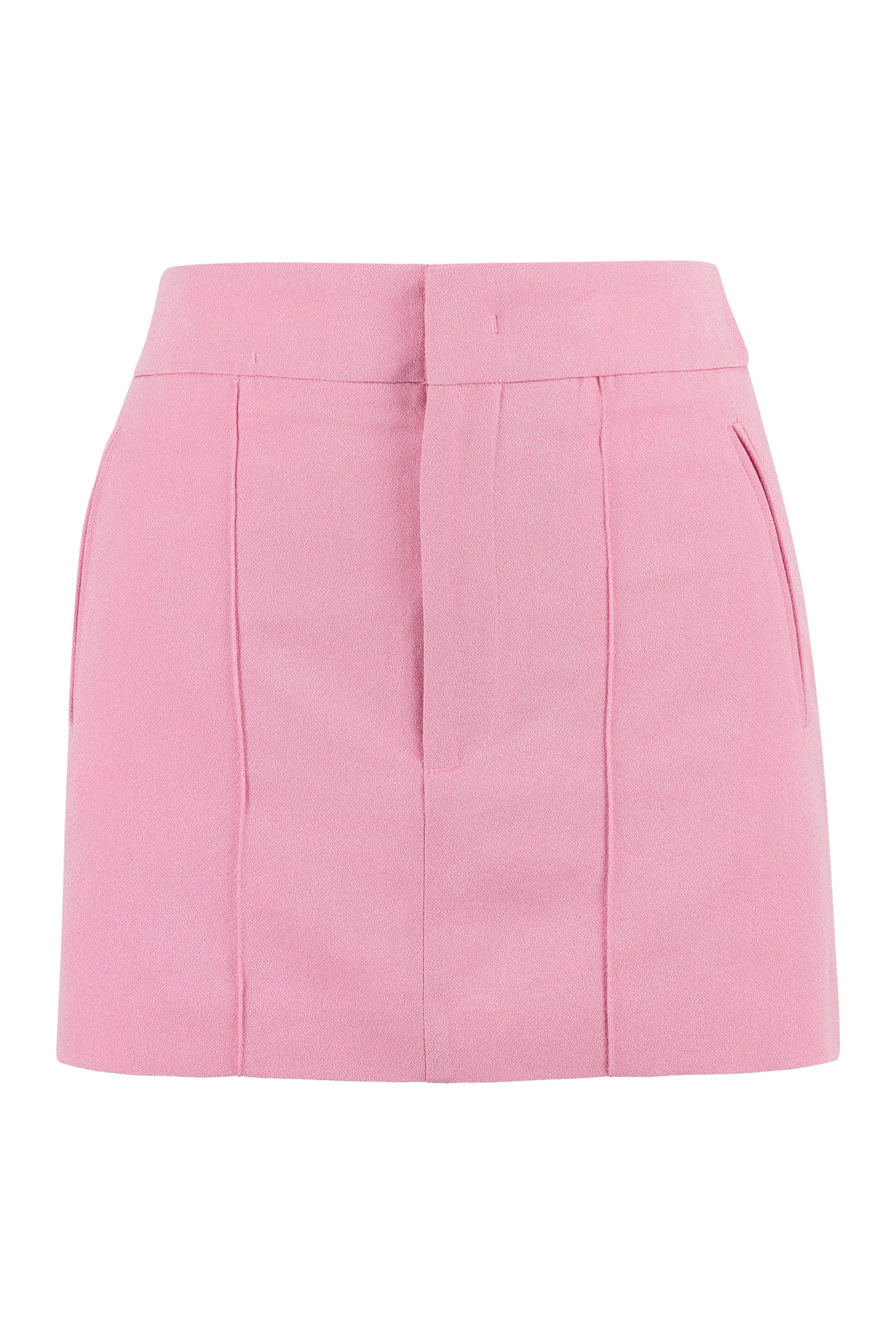 Isabel Marant Licoba Cotton & Viscose Mini Skirt In Pink