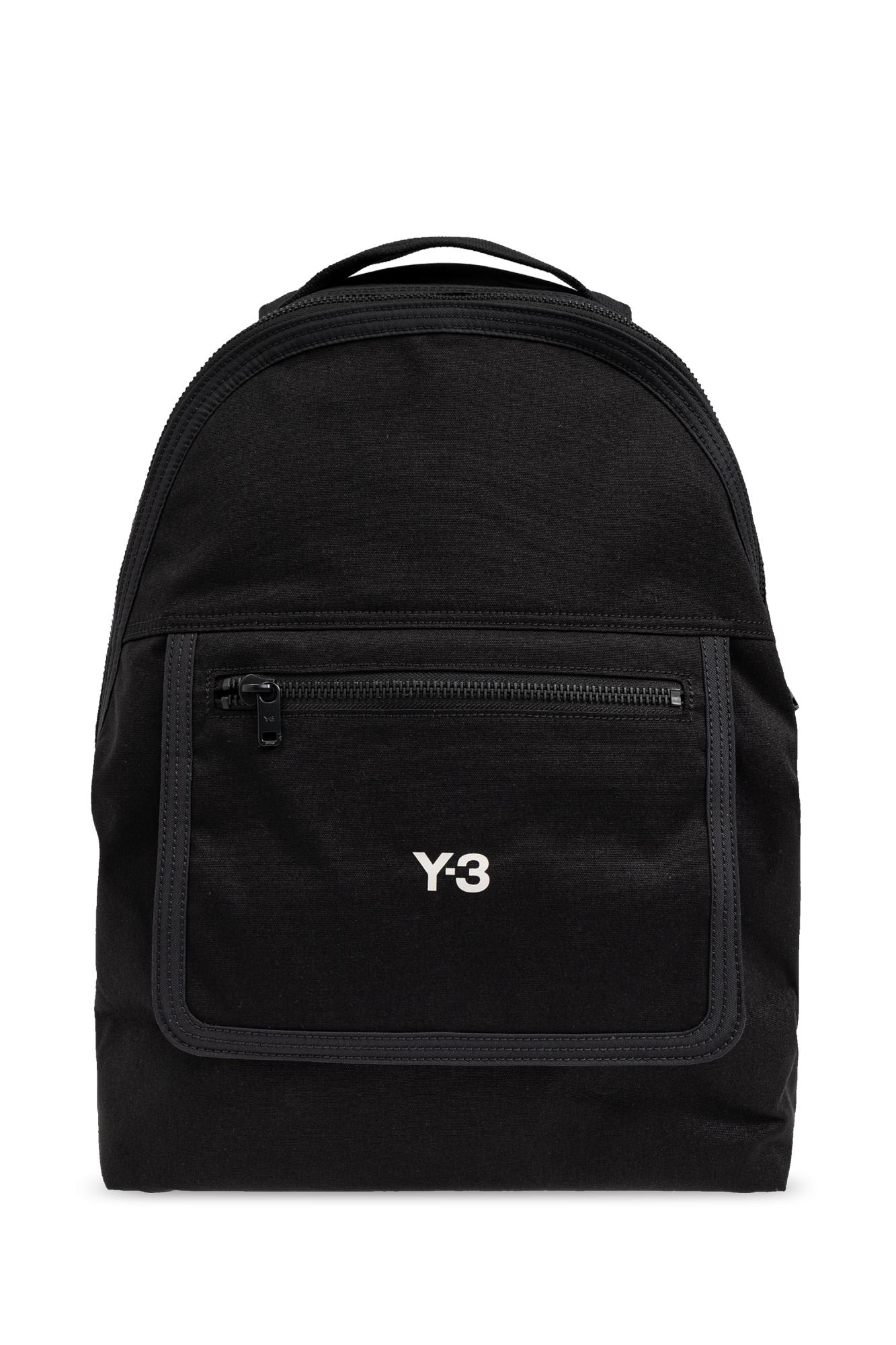 Shop Y-3 Backpack With Printed Logo In Black