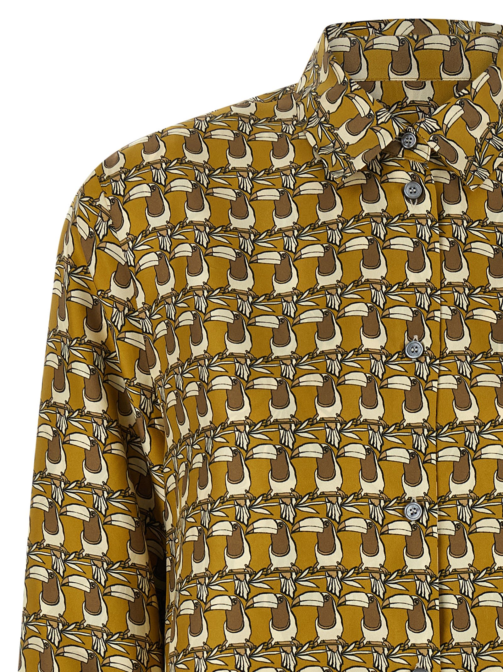 Max Mara Times Shirt And Blouse Multicolor In Gold