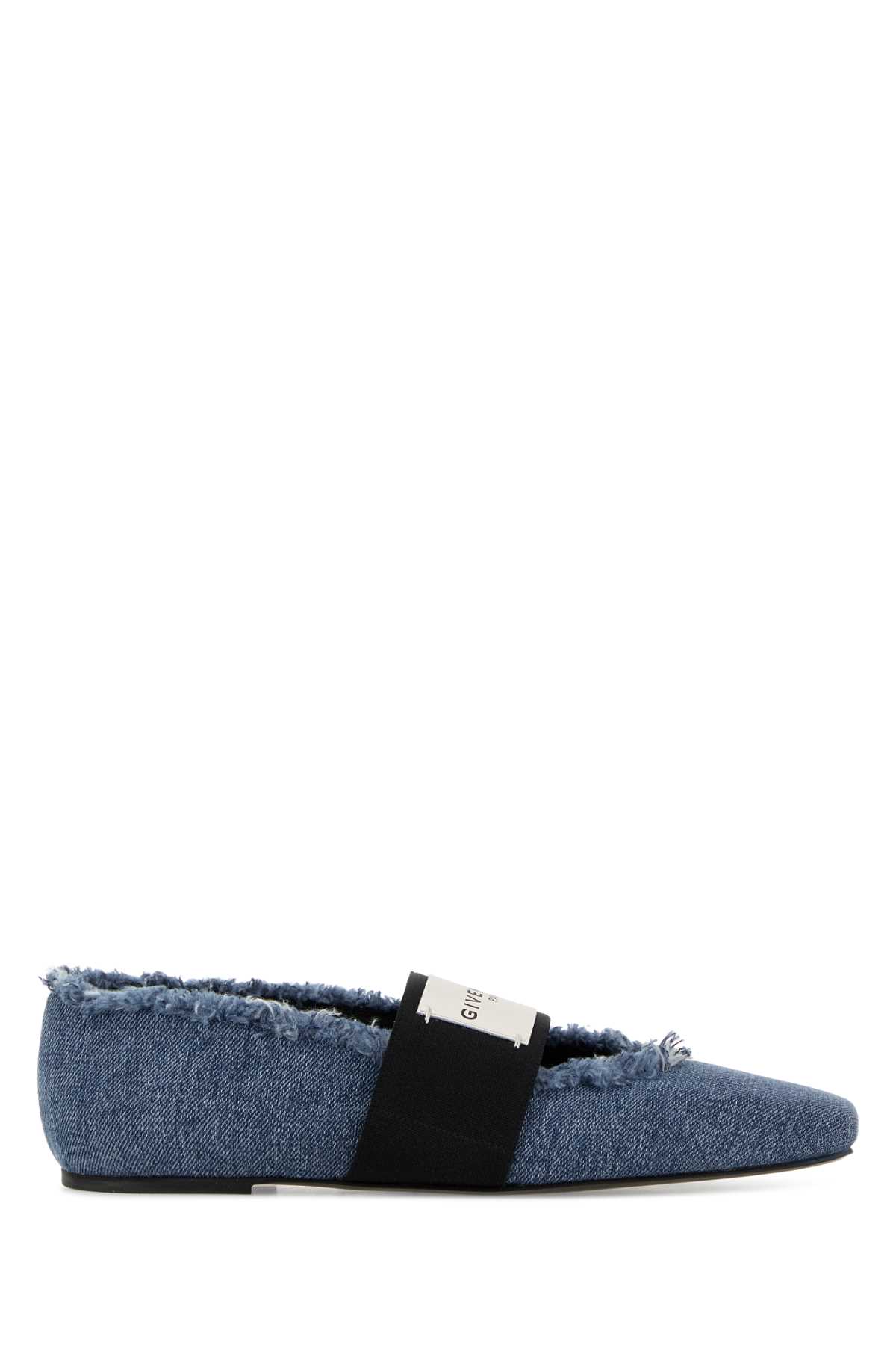 Givenchy Denim Ballerinas In Blue