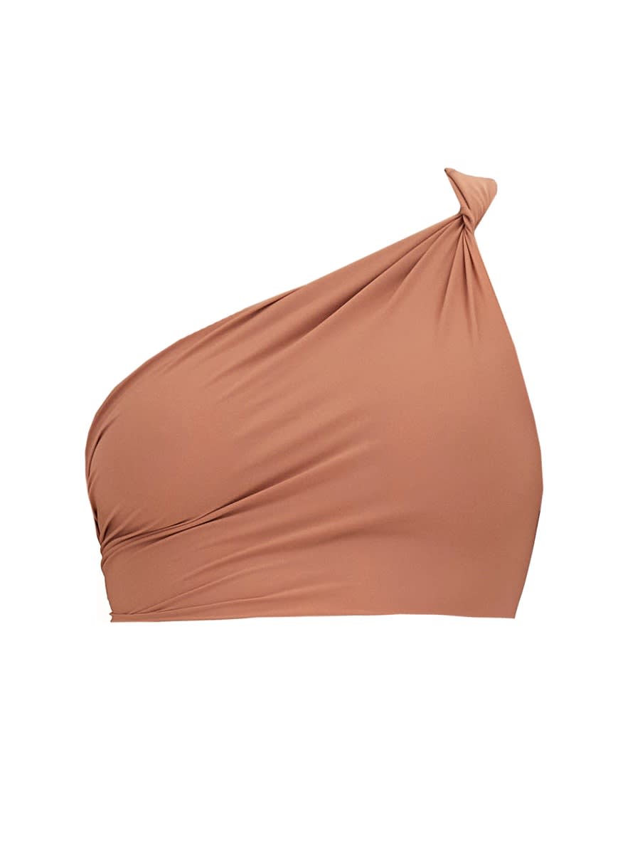 Shop Rick Owens One-shoulder Bikini Top In Pink