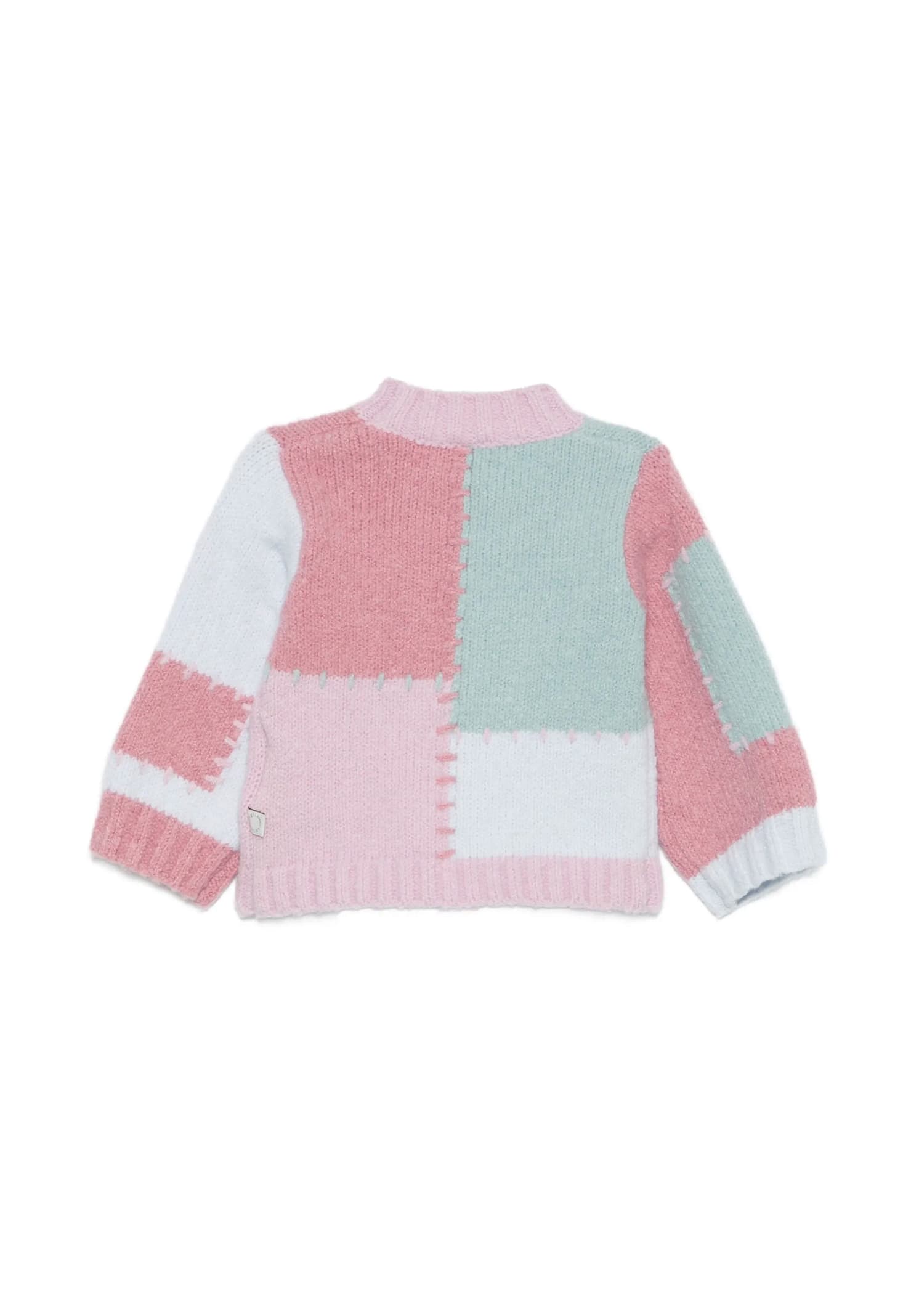 Stella Mccartney Multicolor Sweater For Baby Girl With Embroidery In Pink