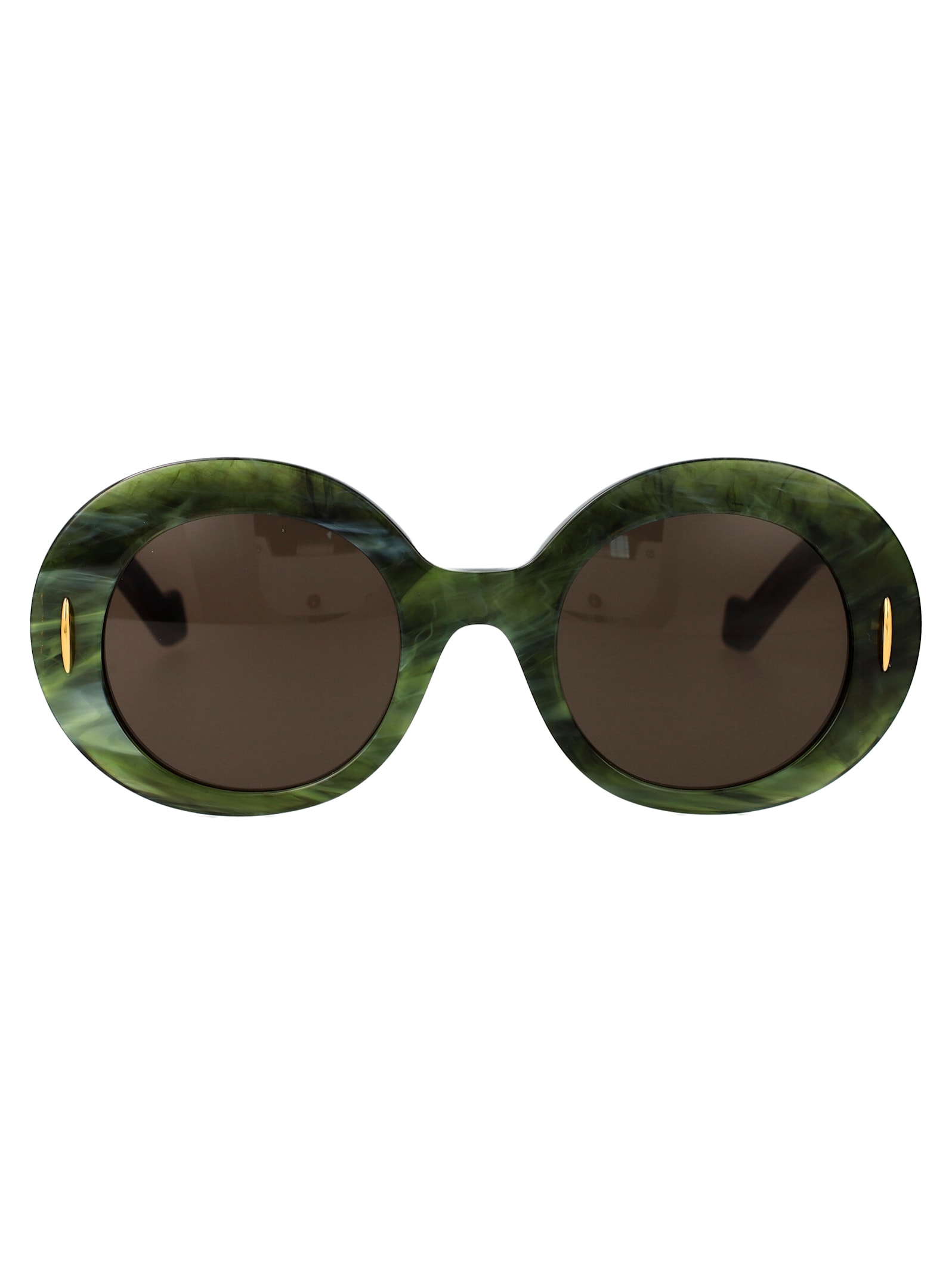 Shop Loewe Anagram Sunglasses In Jade Green