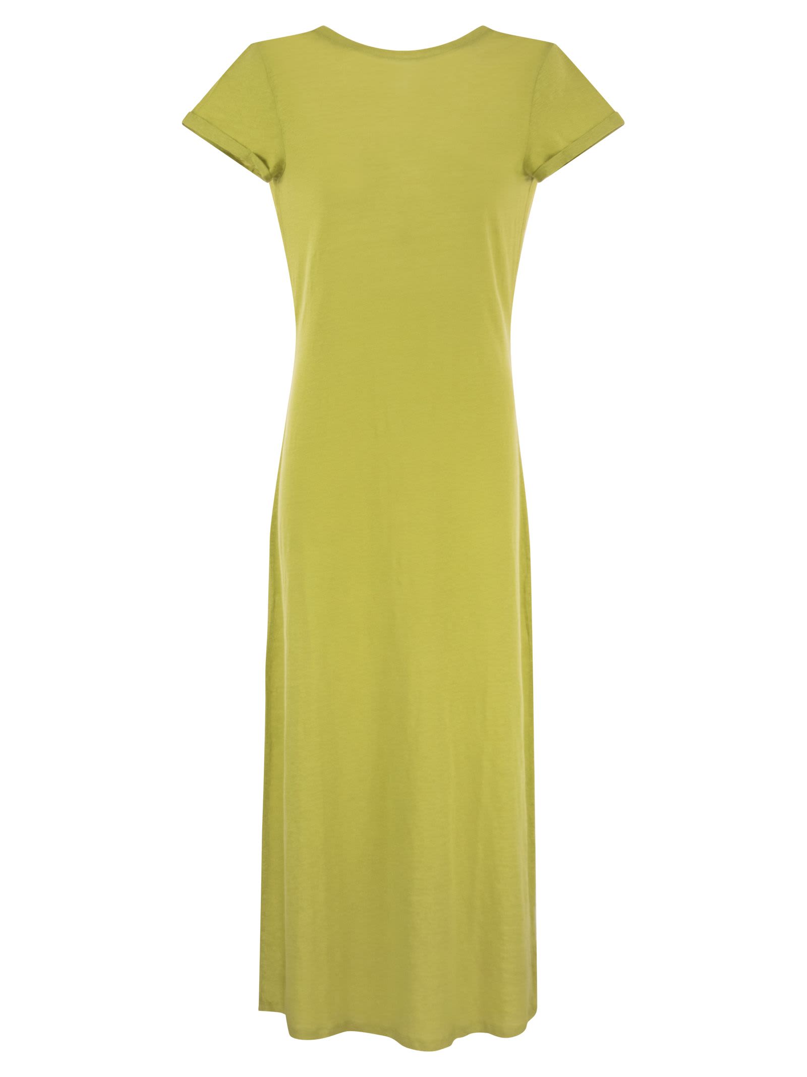 Shop Majestic Dress With Back Neckline In Green