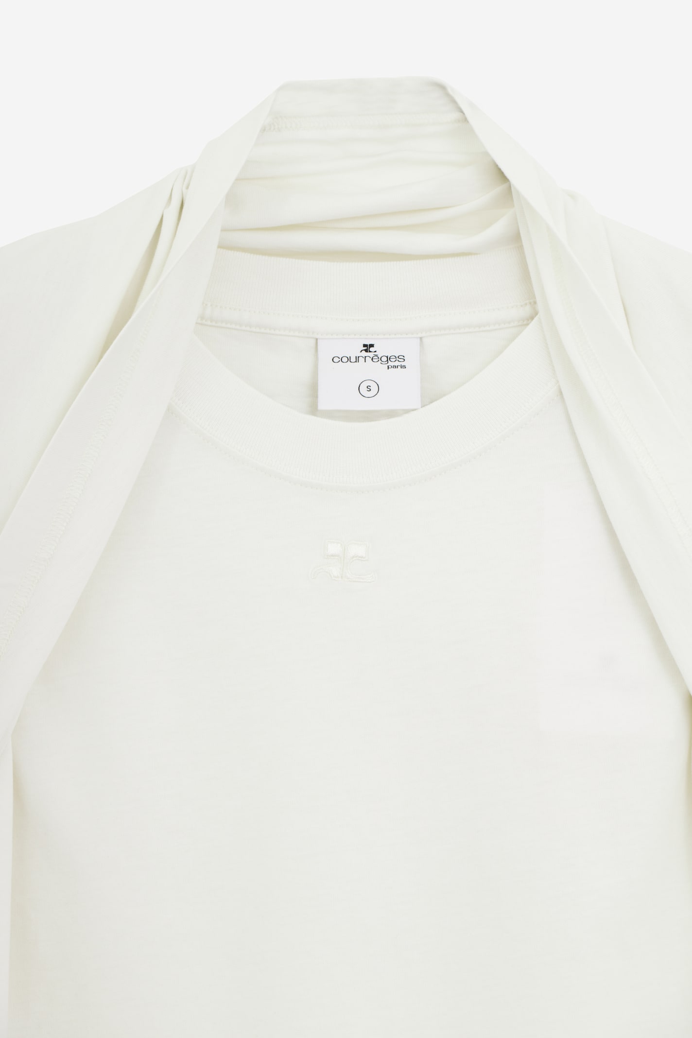 Shop Courrèges Multi Styling Top Topwear In Natural