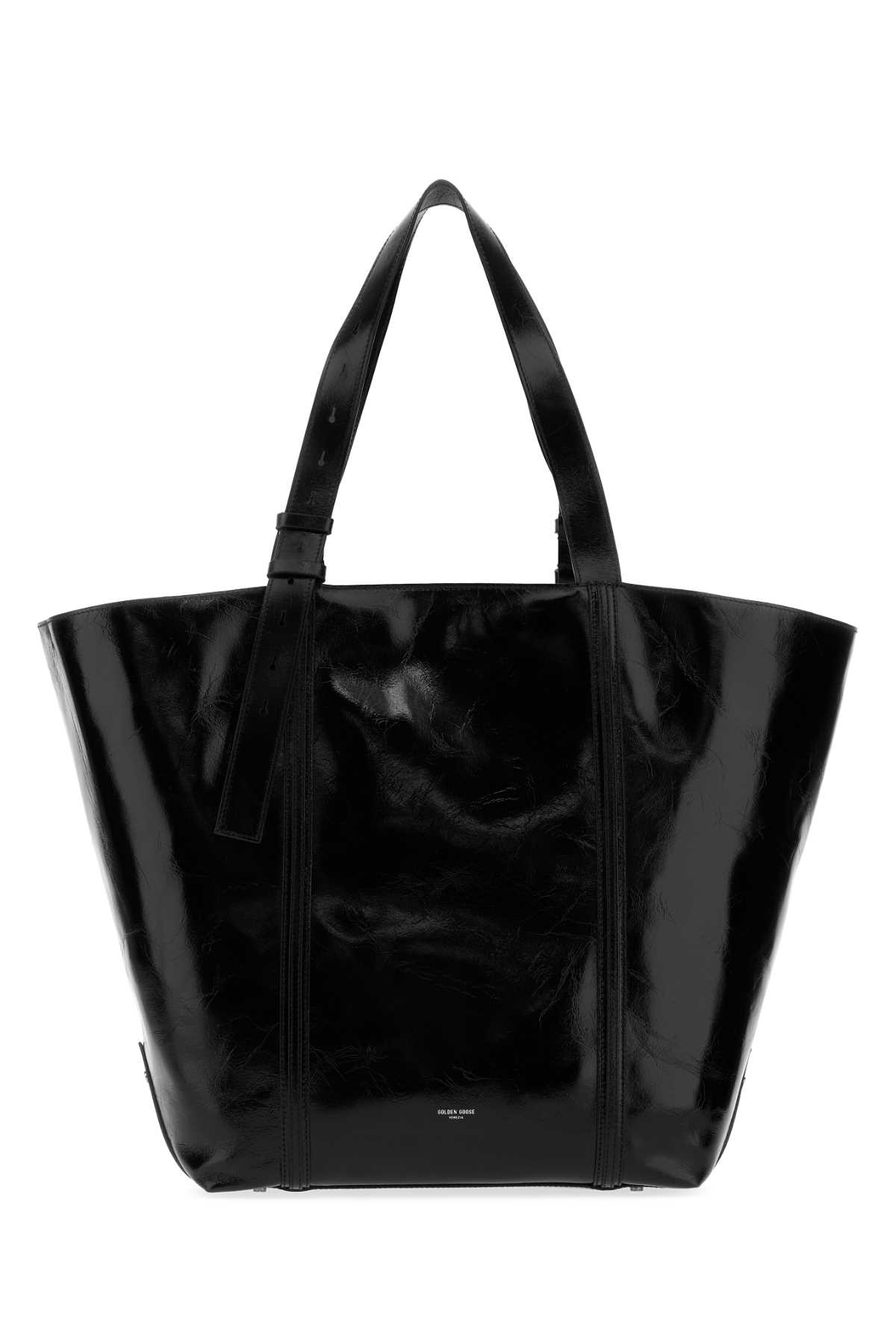 Black Leather 24.7 Shopping Bag