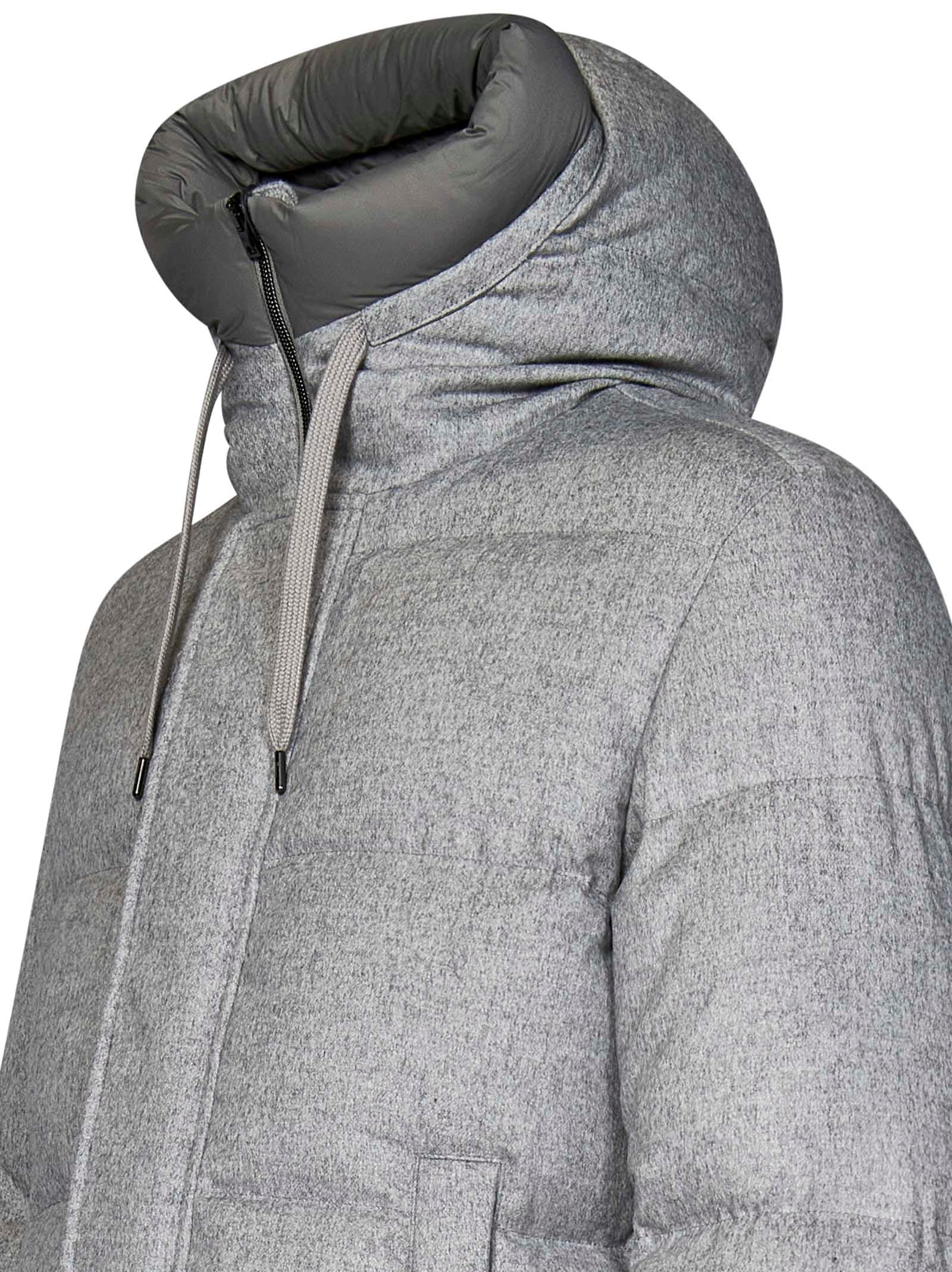 Shop Herno Down Jacket In Grey