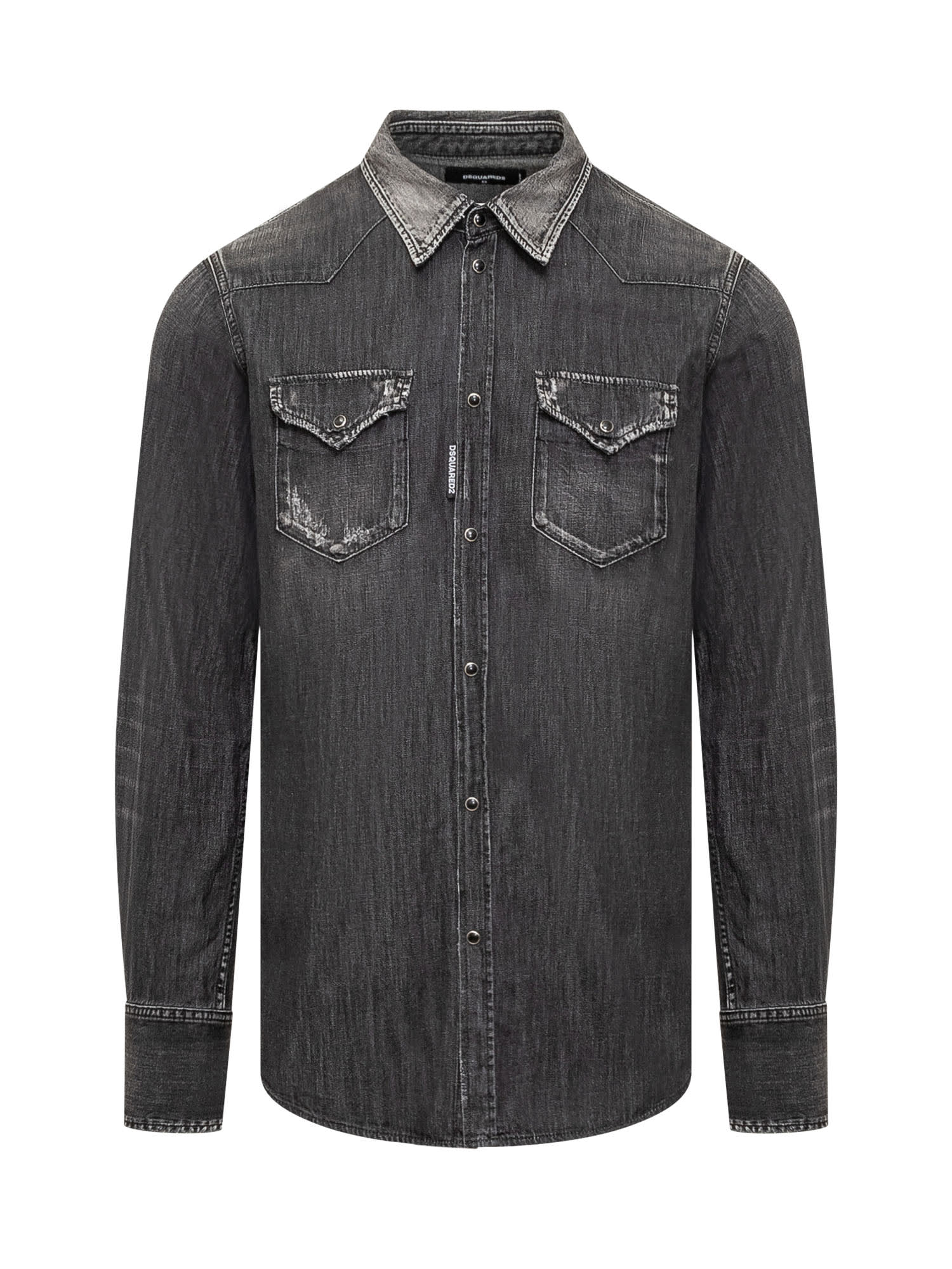 Shop Dsquared2 Denim Jacket In Black