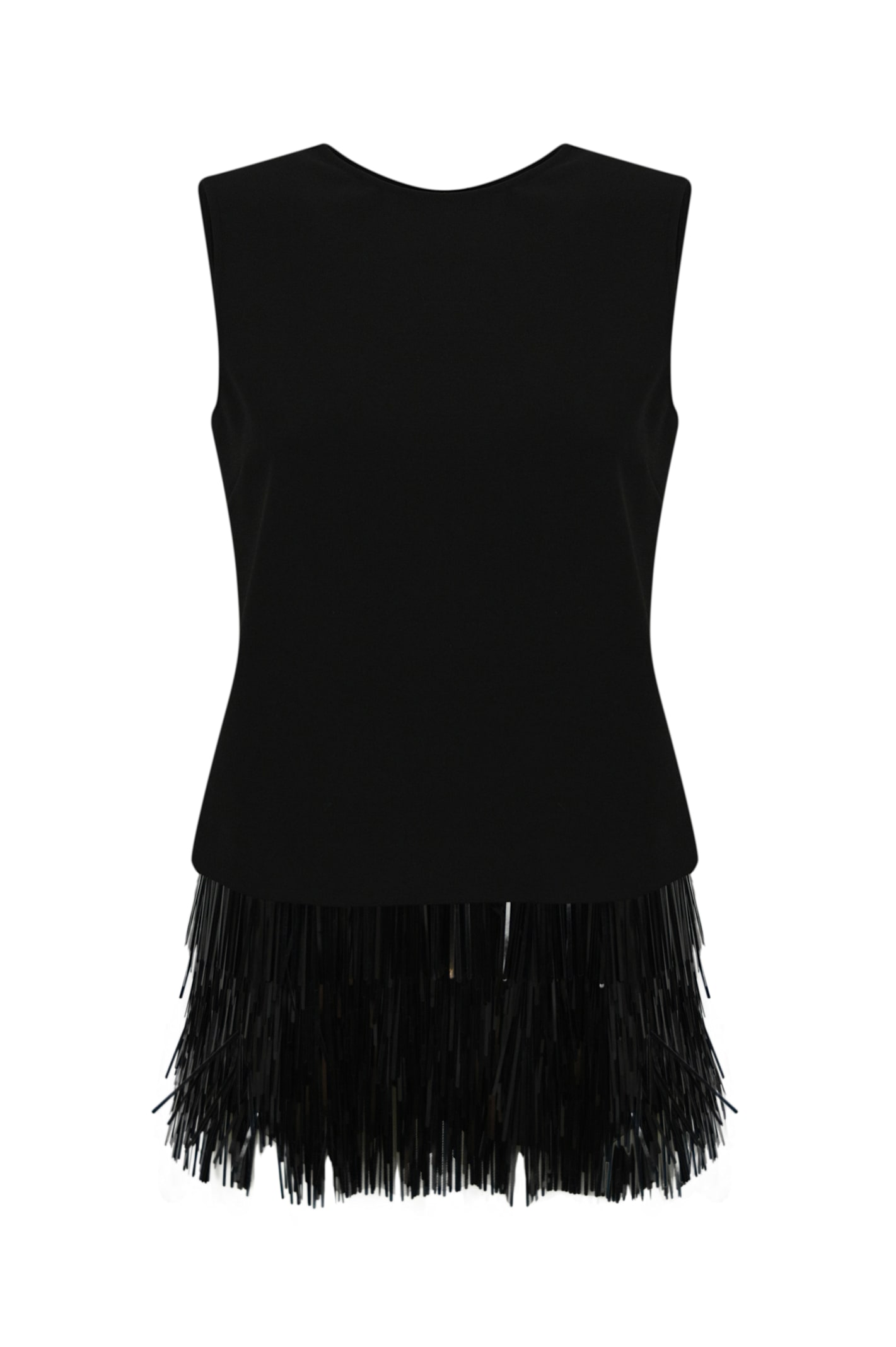 Blouse With Sequin Fringes