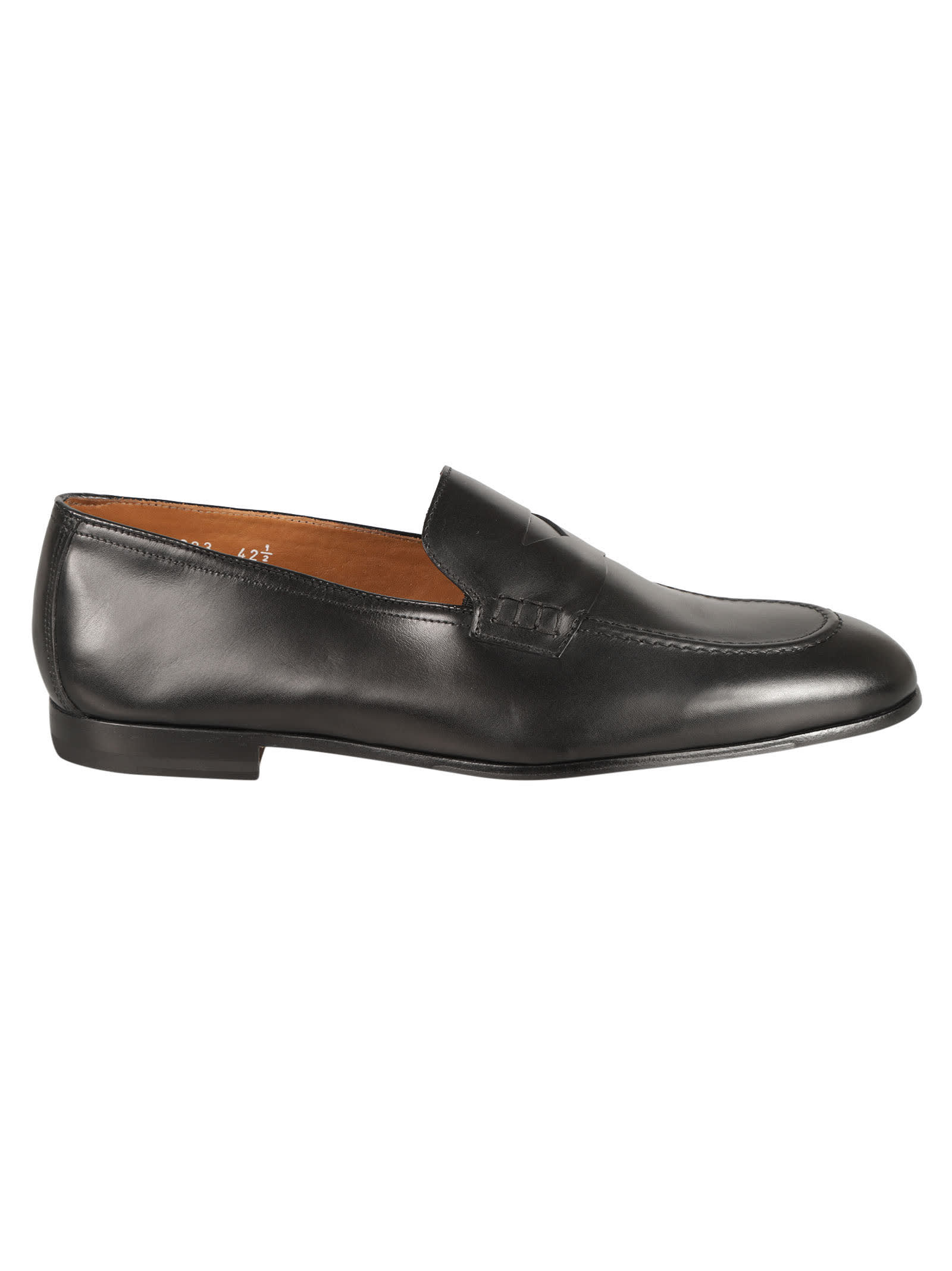 Shop Doucal's Penny Loafers In Black