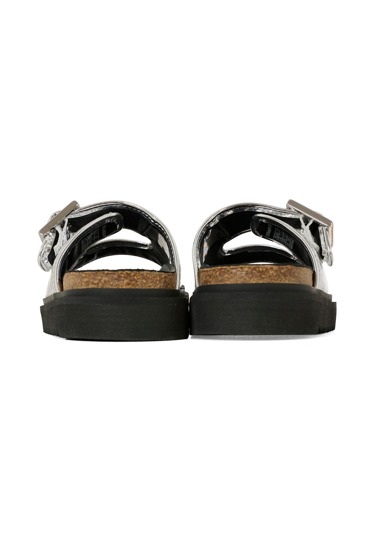 Zadig & Voltaire Leather Sandals In Gray