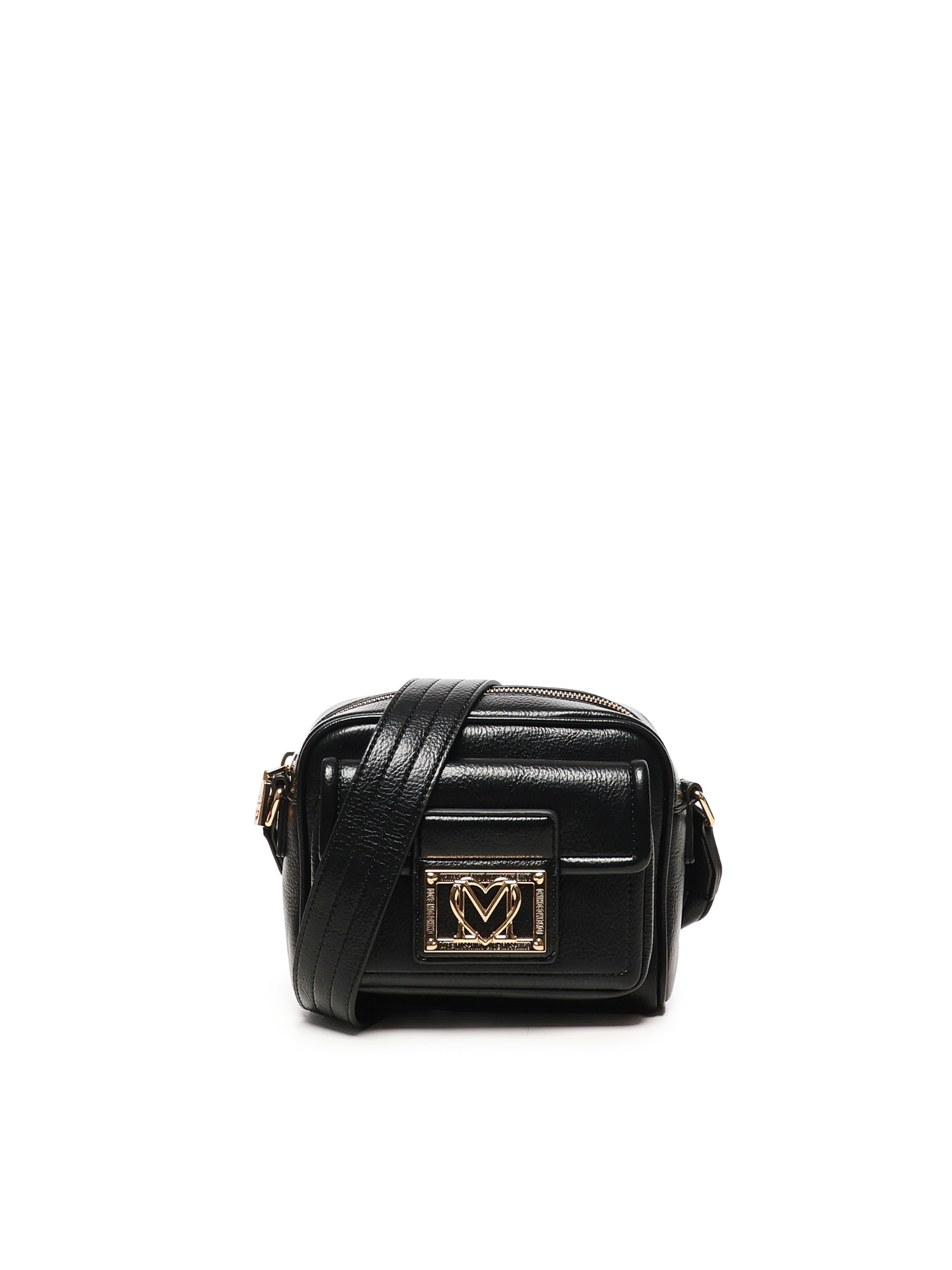 Love Moschino Shoulder Bag With Logo In Black