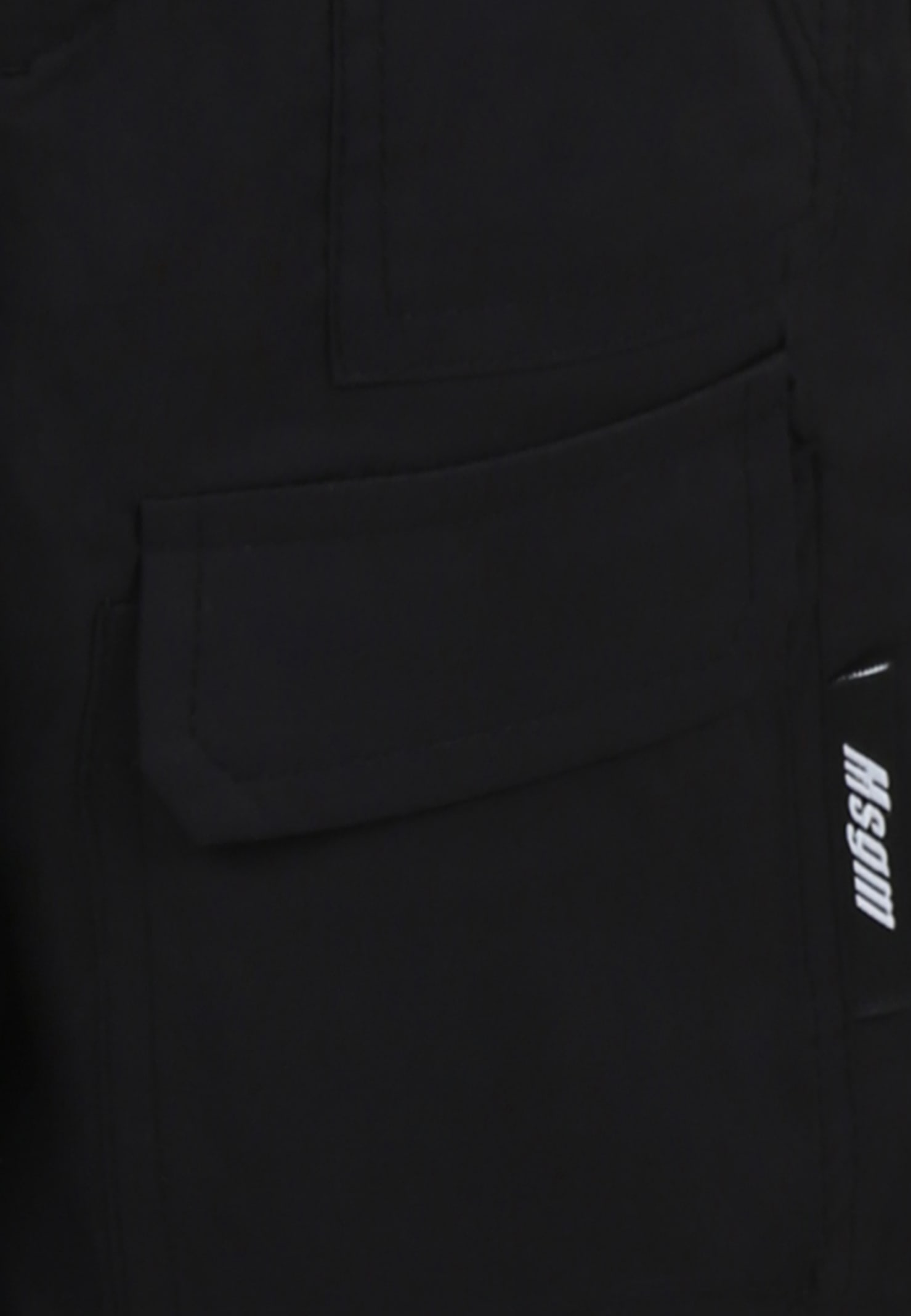 Shop Msgm Black Shorts For Boy With Logo