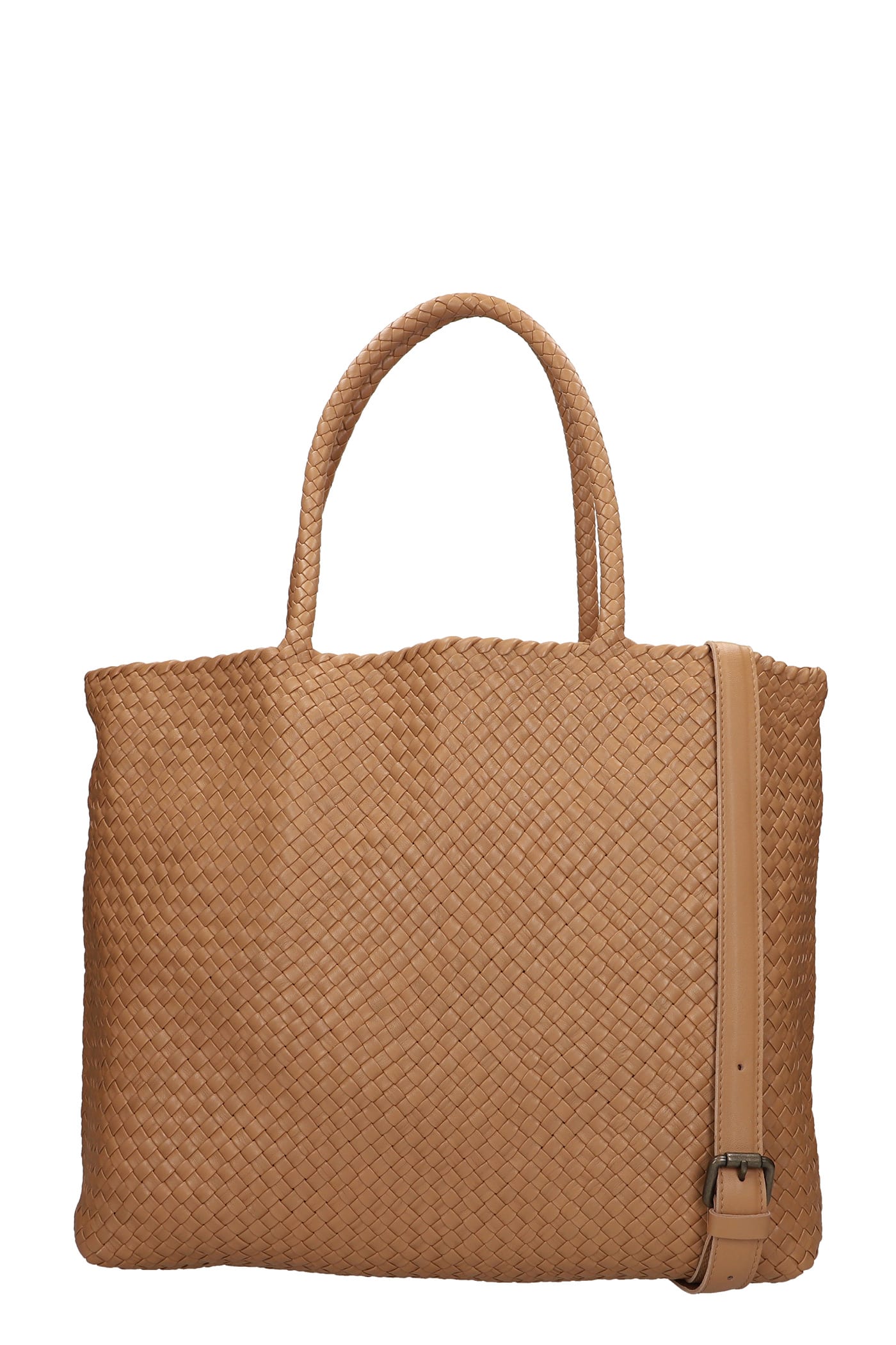Officine Creative Tote In Beige Leather