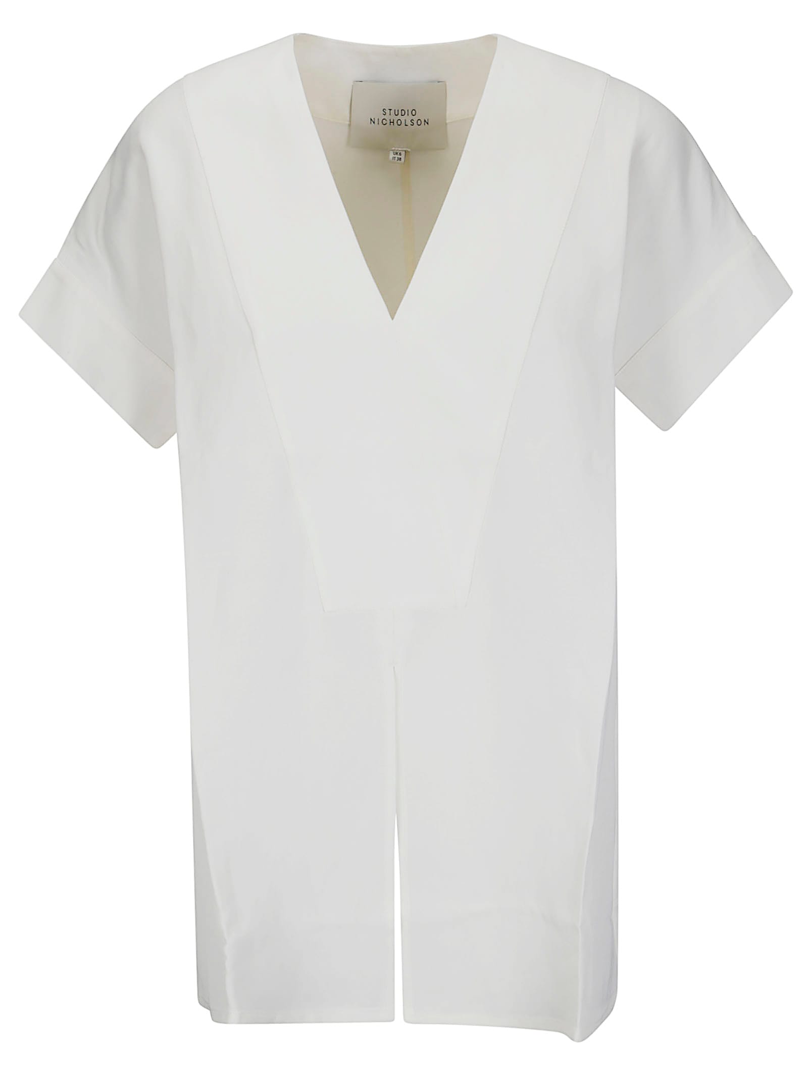 Short Sleeve V Neck Top