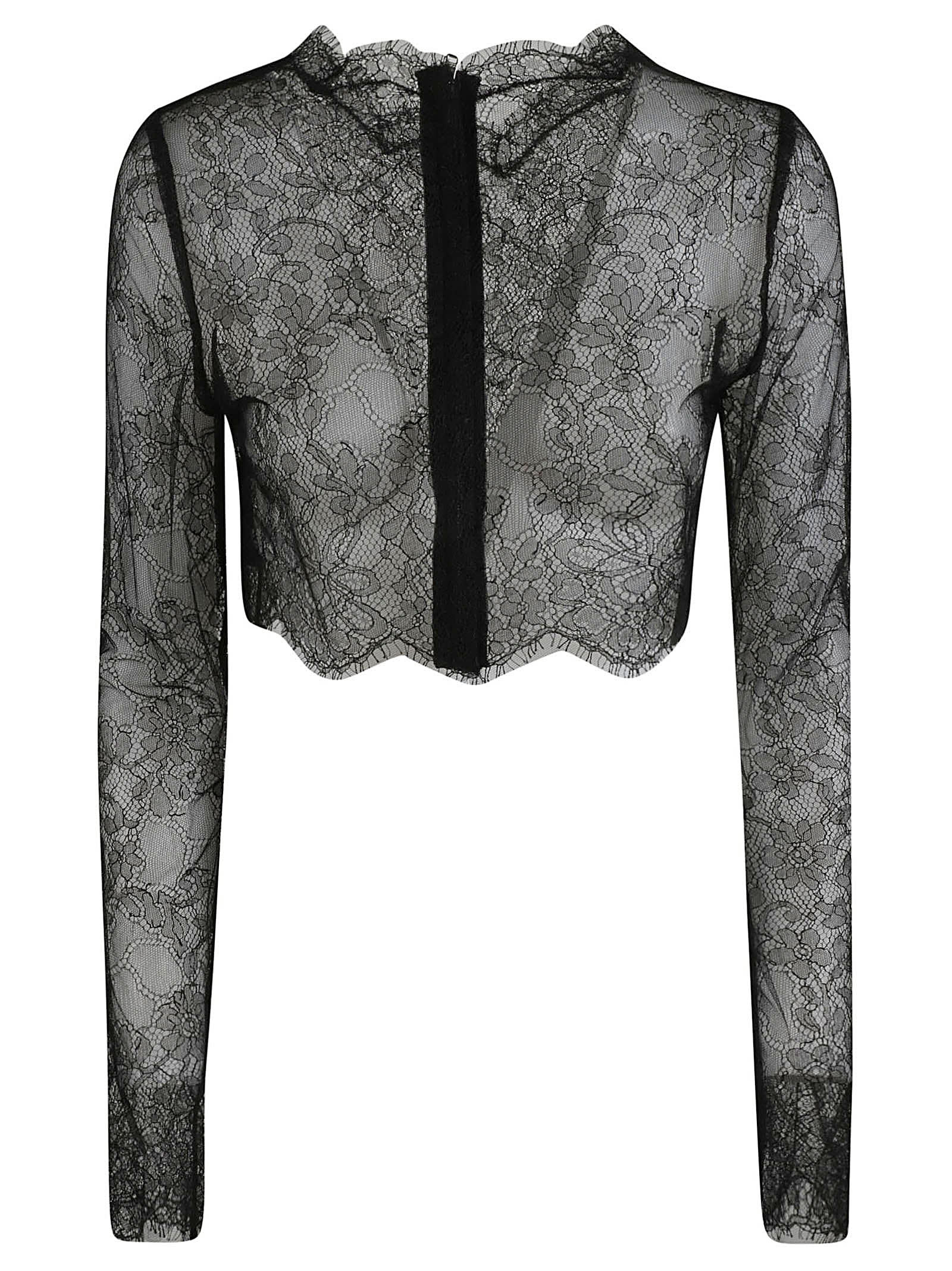 Dolce & Gabbana Laced Blouse In Black