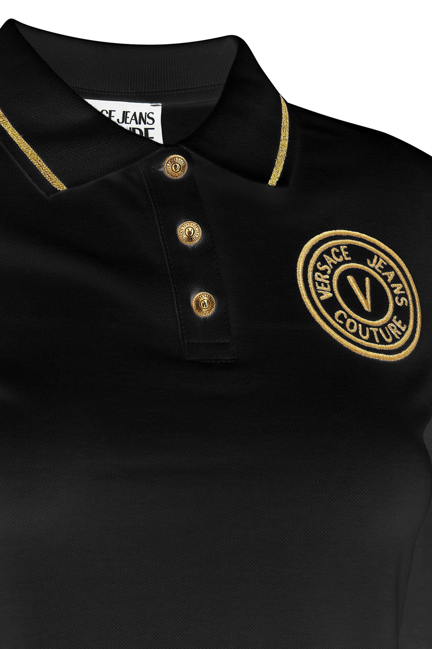 Versace Jeans Couture Polo In Black
