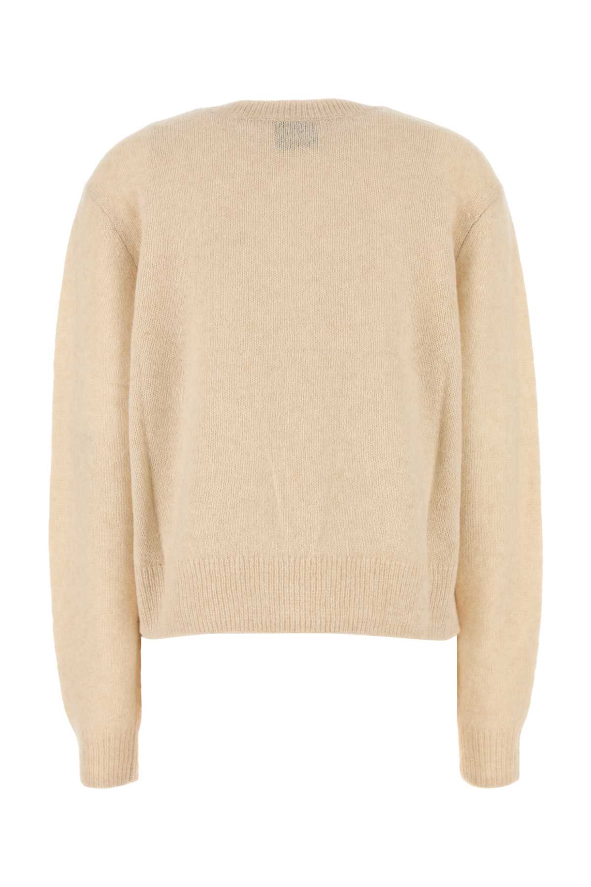 Shop Isabel Marant Beige Silk Blend Lylia Sweater