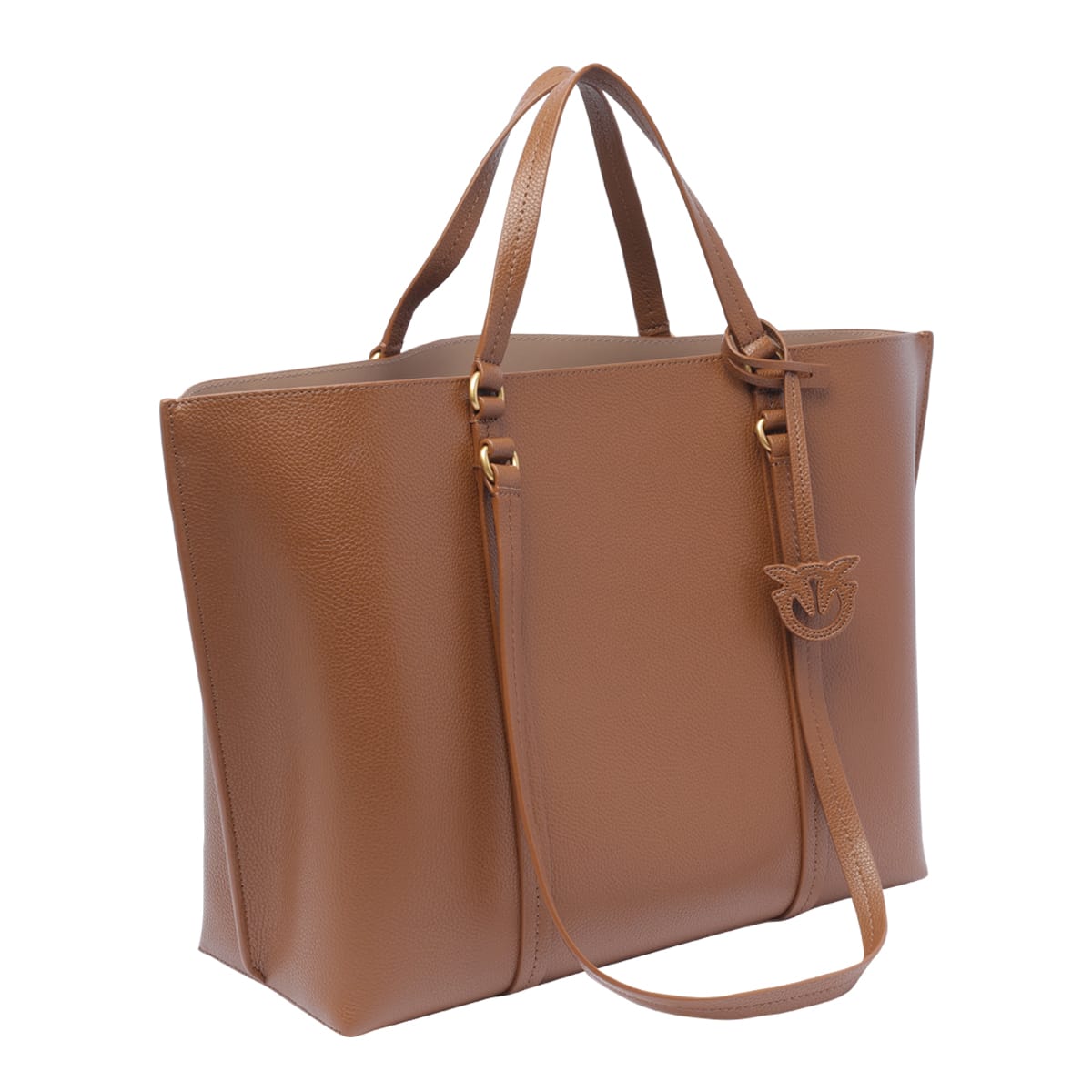 Shop Pinko Big Shopper Bag  In Brown