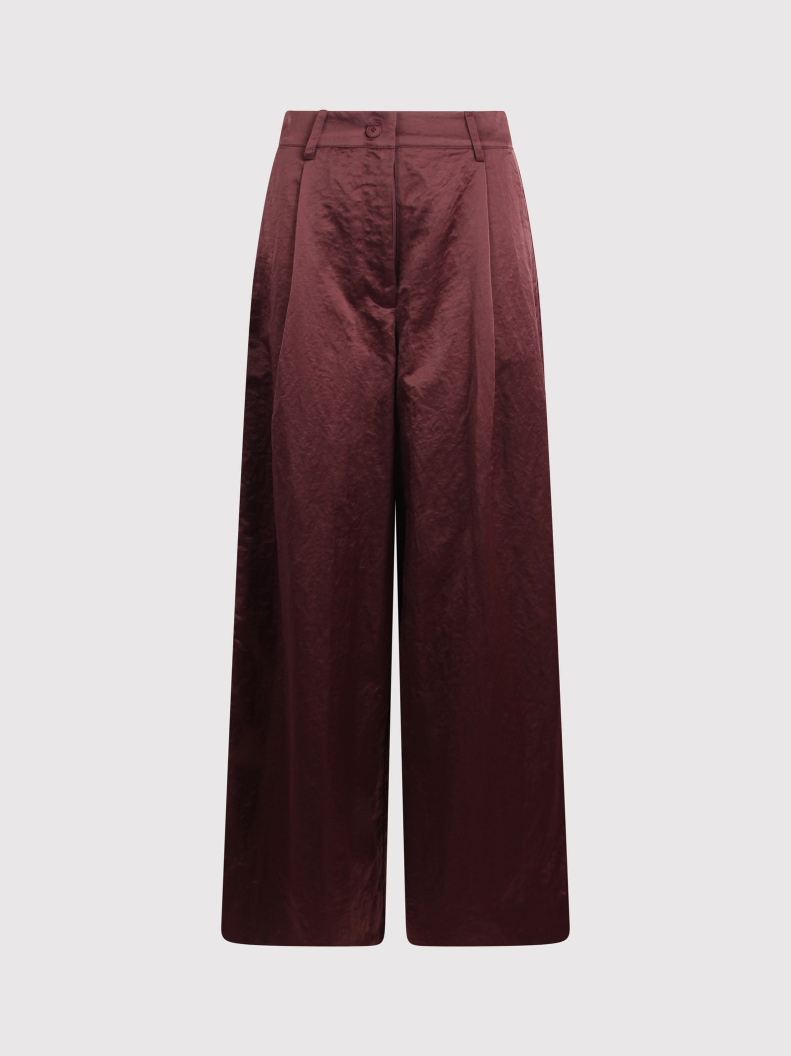 ESSENTIEL ANTWERP ESSENTIEL ANTWERP GAZPACHO SATIN WIDE-LEG PANTS