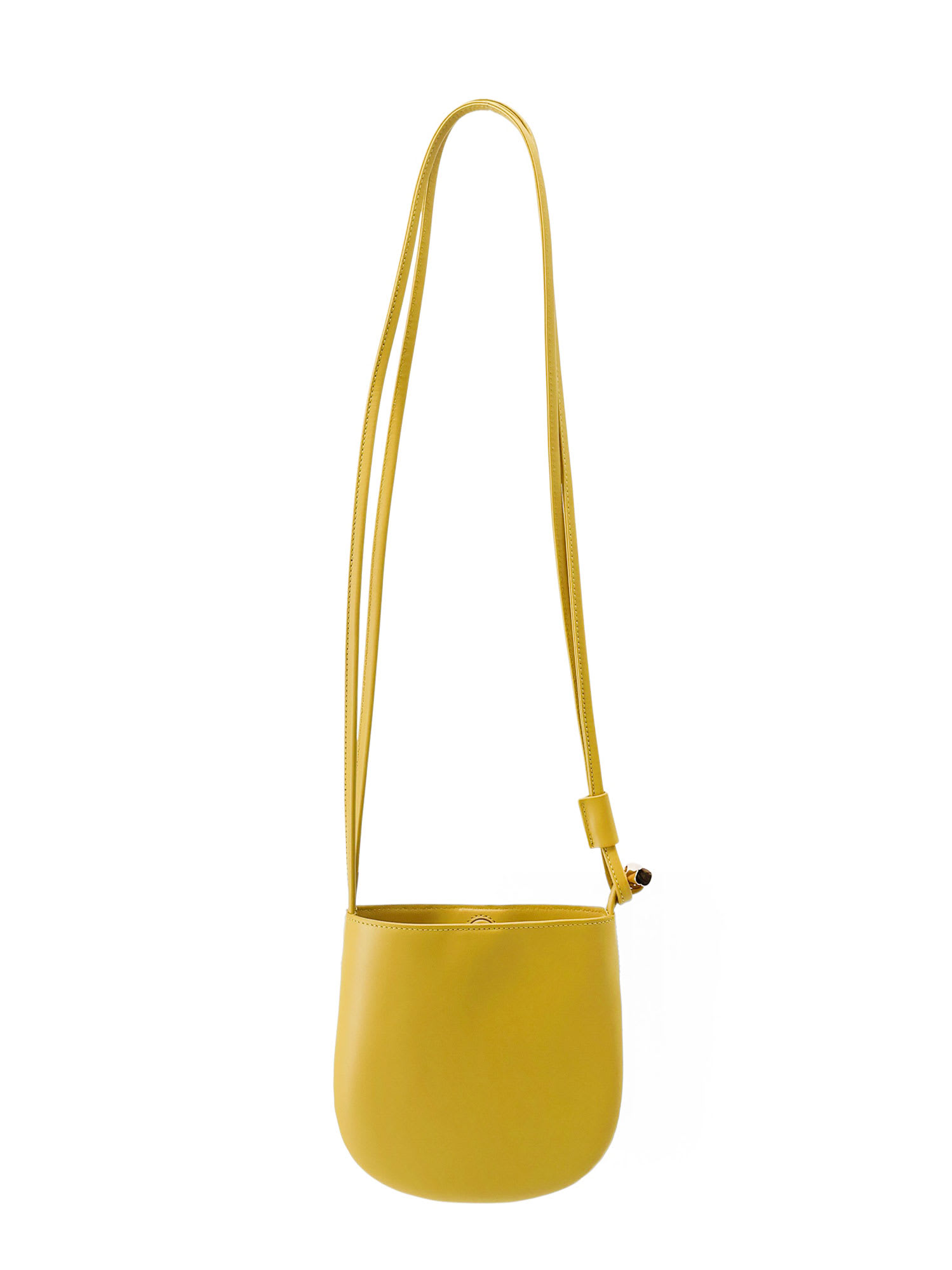 Longchamp Le Roseau Leather Shoulder Bag With Bamboo Detail